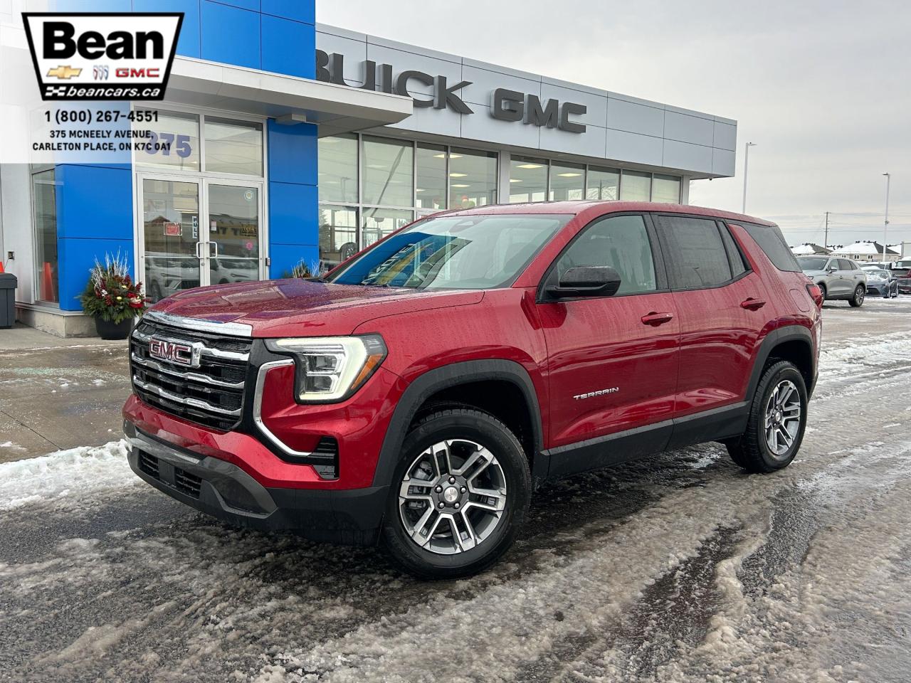 New 2025 GMC Terrain Elevation 1.5L 4 CYL WITH REMOTE START/ENTRY, HEATED SEATS, HEATED STEERING WHEEL, ADAPTIVE CRUISE CONTROL, HD REAR VIEW CAMERA, APPLE CARPLAY AND ANDROID AUTO for sale in Carleton Place, ON