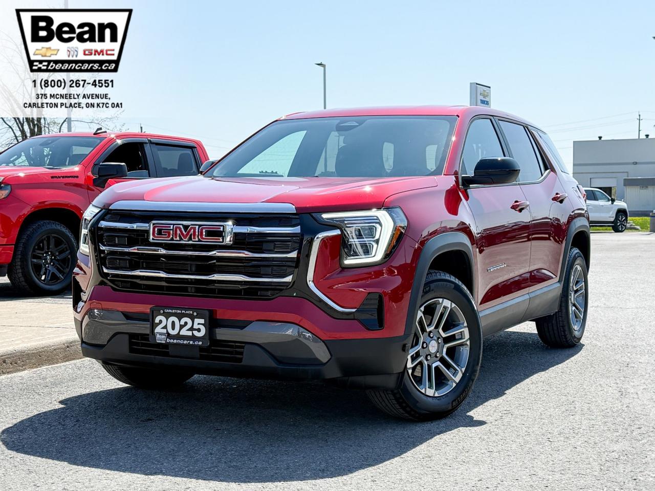 New 2025 GMC Terrain Elevation 1.5L 4 CYL WITH REMOTE START/ENTRY, HEATED SEATS, HEATED STEERING WHEEL, ADAPTIVE CRUISE CONTROL, HD REAR VIEW CAMERA, APPLE CARPLAY AND ANDROID AUTO for sale in Carleton Place, ON