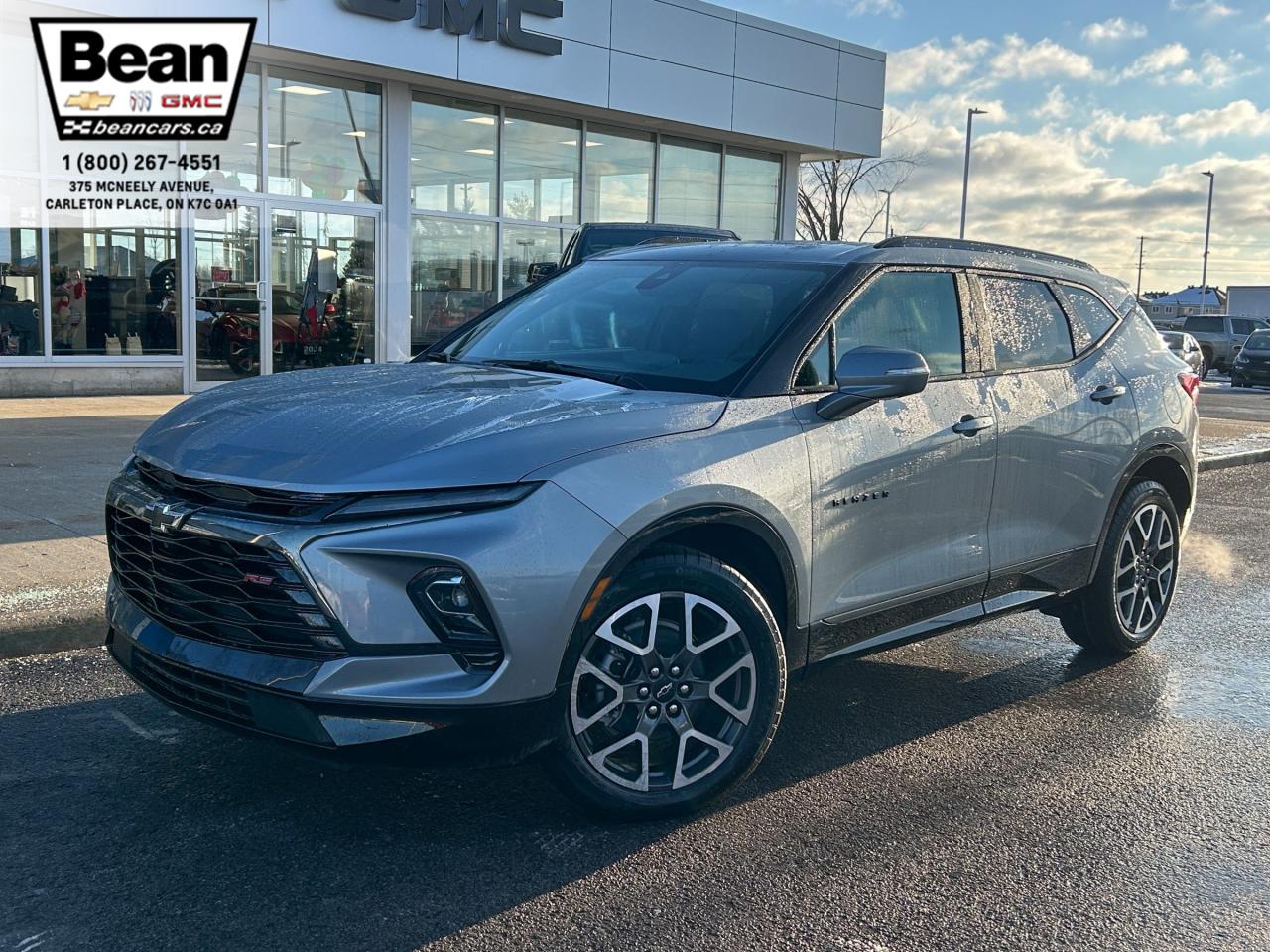 New 2025 Chevrolet Blazer RS 3.6L V6 WITH REMOTE START/ENTRY, HEATED SEATS, HEATED STEERING WHEEL, VENTILATED SEATS, SUNROOF, POWER LIFTGATE, HD REAR VISION CAMERA for sale in Carleton Place, ON