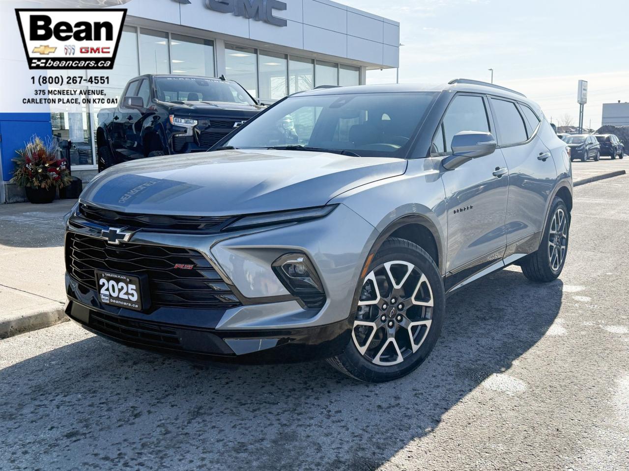 New 2025 Chevrolet Blazer RS 3.6L V6 WITH REMOTE START/ENTRY, HEATED SEATS, HEATED STEERING WHEEL, VENTILATED SEATS, SUNROOF, POWER LIFTGATE, HD REAR VISION CAMERA for sale in Carleton Place, ON