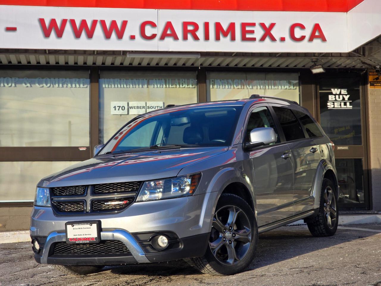 One Owner, Accident Free LOADED Dodge Journey Crossroad 7 Seater with Dealer Service History! Equipped with Leather, Sunroof, Navigation, Back up Camera, Rear Parking Sensors, Alpine Premium Sound, Heated Seats, Heated Steering, DVD, Smart Key with Push Button Start, Remote Start, Bluetooth, Cruise Control, Power Group, Alloys, Fog Lights