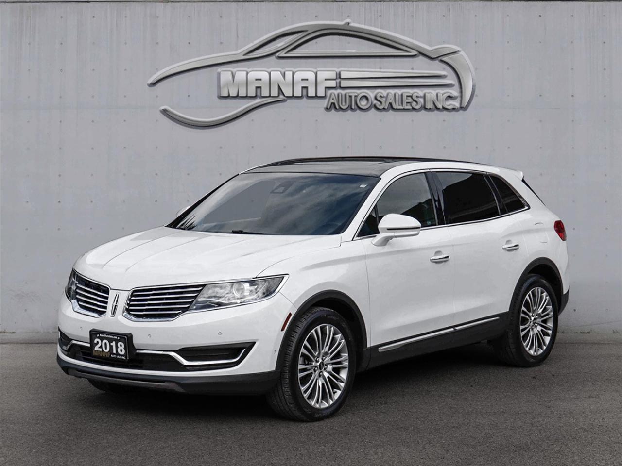 Used 2018 Lincoln MKX Reserve Navi Leather  Apple Carplay & Android Auto for sale in Concord, ON