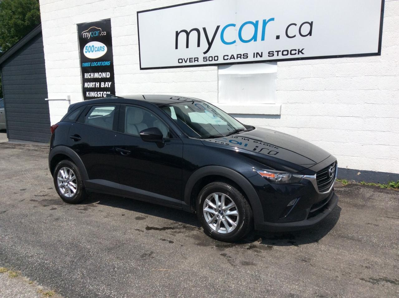 Used 2021 Mazda CX-3 2L GS AWL!!! BACKUP CAM. HEATED SEATS/WHEEL. LEATHER. ALLOYS. A/C. CRUISE. PWR GROUP. KEYLESS ENTRY. for sale in North Bay, ON