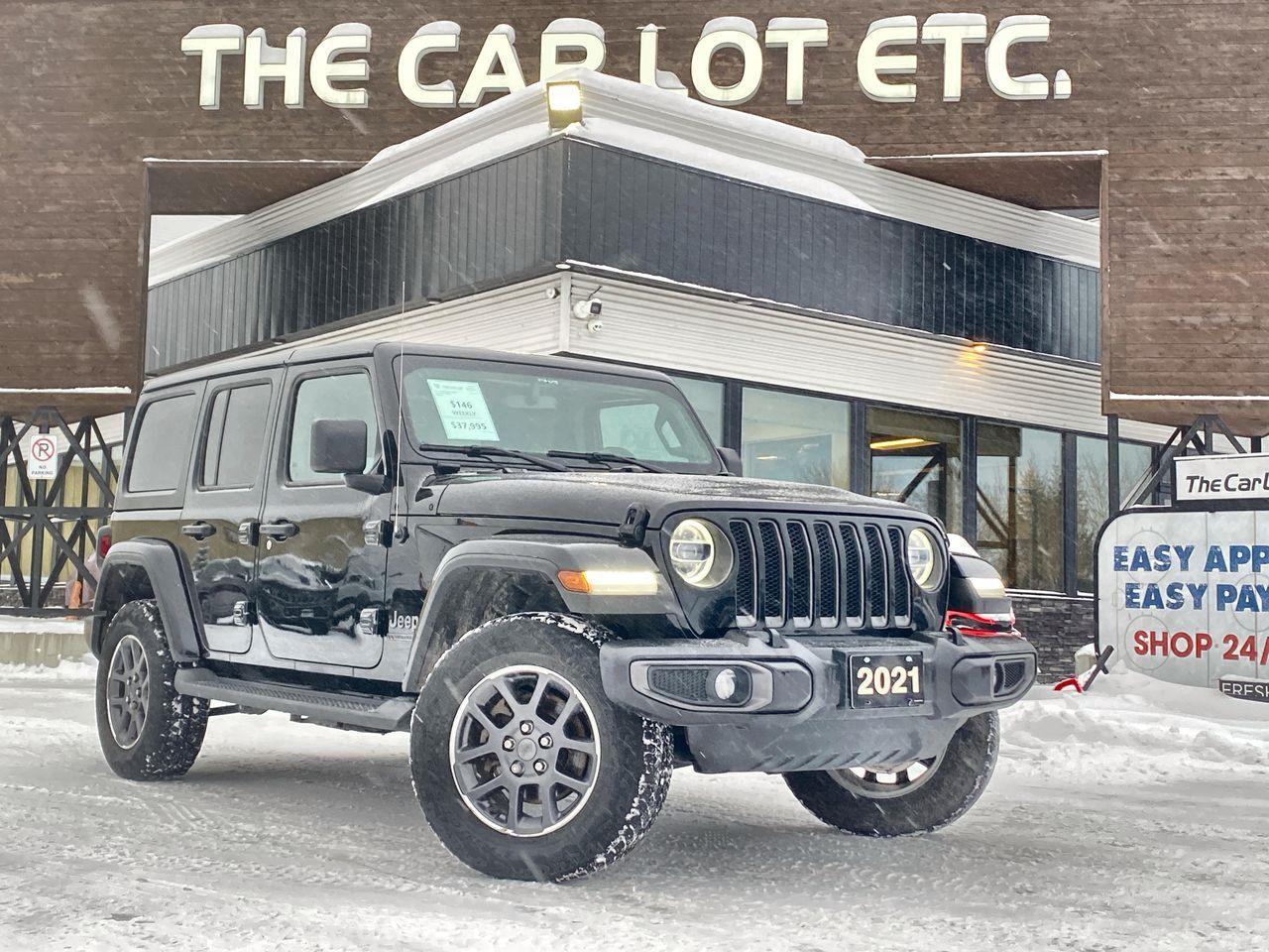 Used 2021 Jeep Wrangler Unlimited Sport DIESEL! APPLE CARPLAY/ANDROID AUTO, HEATED SEATS, SIRIUS XM, NAV, BACK UP CAM, CRUISE CONTROL!! for sale in Sudbury, ON