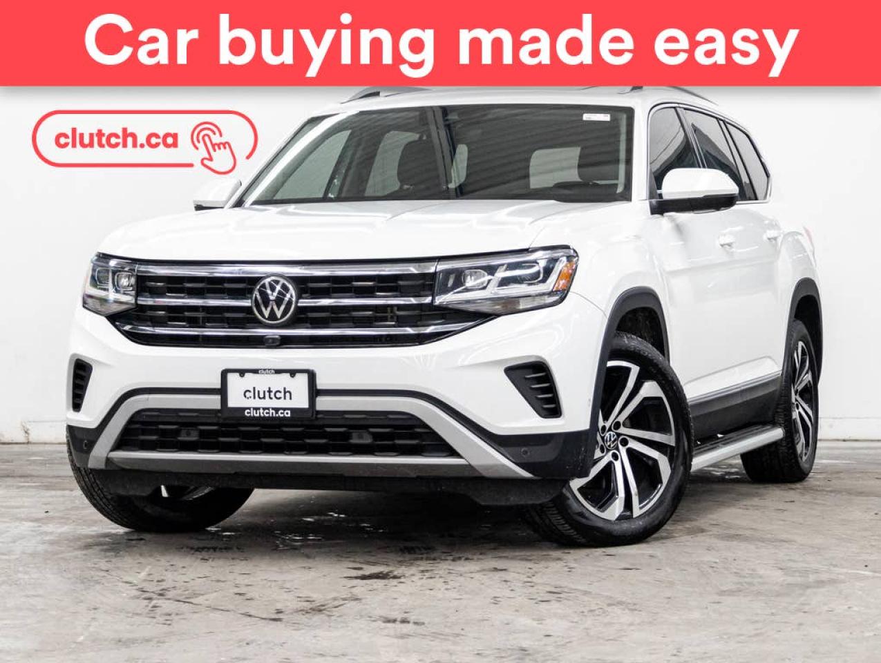 Used 2021 Volkswagen Atlas 3.6 Execline AWD w/ Apple CarPlay & Android Auto, Tri Zone A/C, Panoramic Sunroof for sale in Toronto, ON