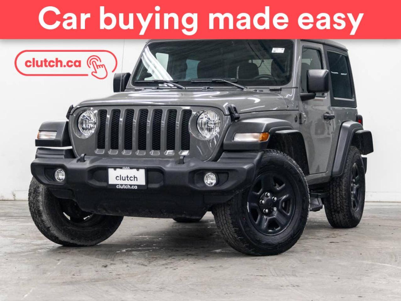 Used 2022 Jeep Wrangler Sport 4WD w/ Apple CarPlay & Android Auto, Rearview Camera, Cruise Control for sale in Toronto, ON