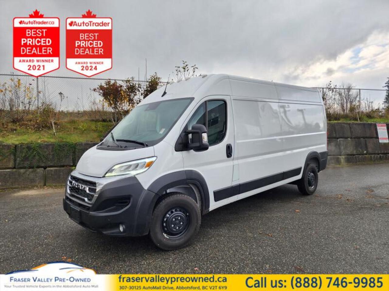 Used 2025 RAM Cargo Van ProMaster 3500 High Roof 159  SLT+, Loaded! for sale in Abbotsford, BC