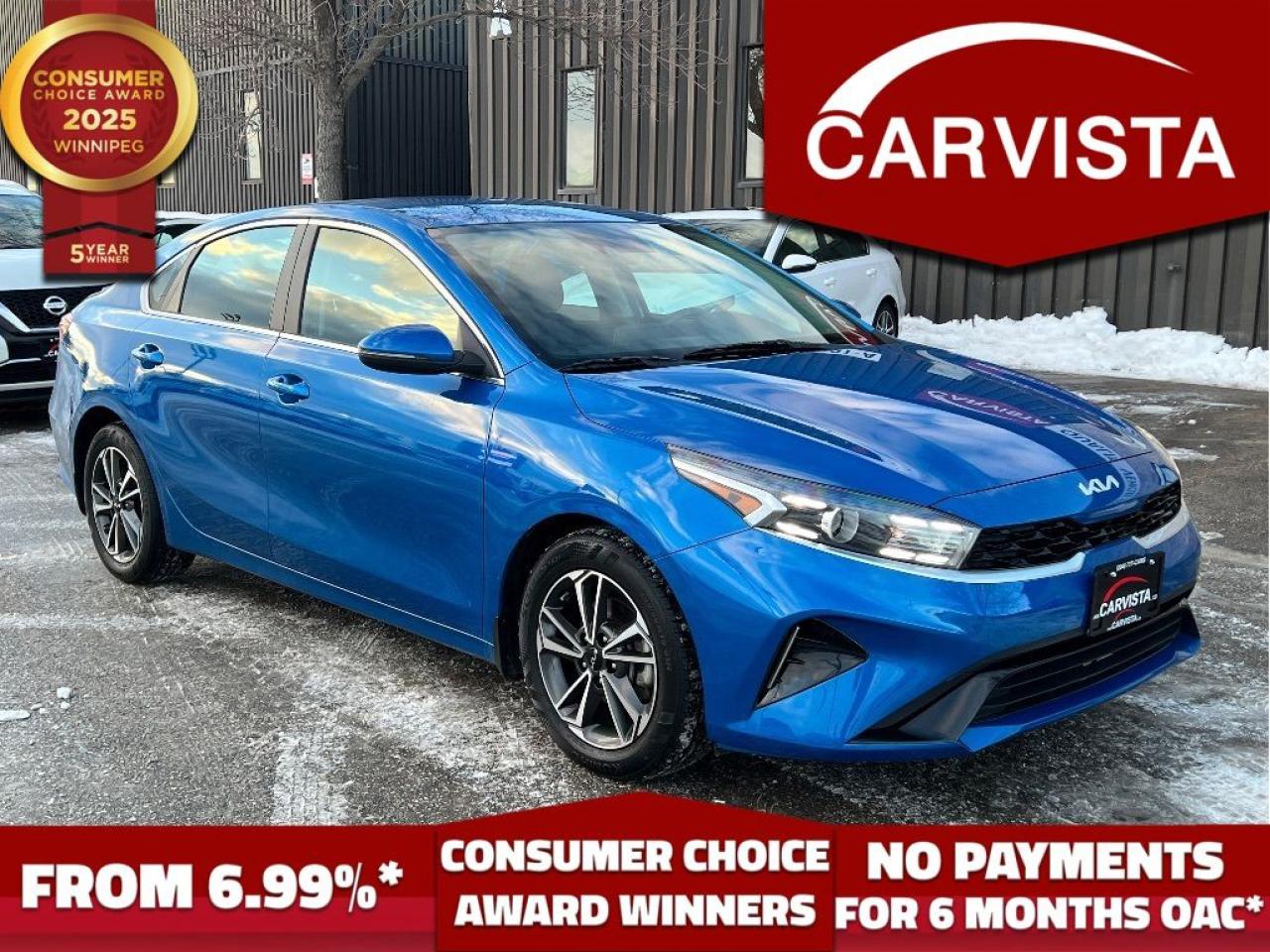 Used 2022 Kia Forte EX IVT - NO ACCIDENTS/FACTORY WARRANTY - for sale in Winnipeg, MB