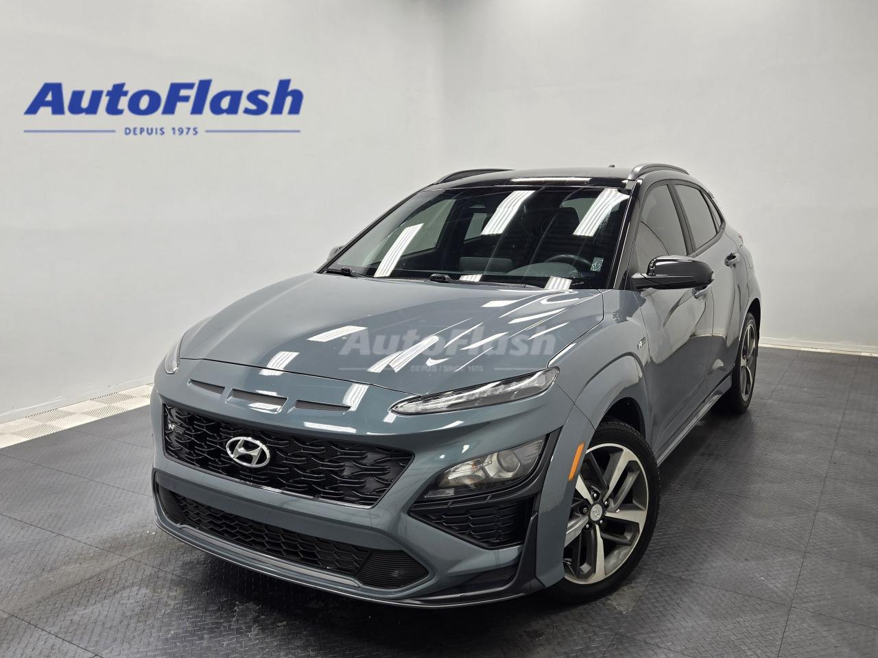 Used 2022 Hyundai KONA 1.6T N-LINE AWD TURBO, CARPLAY, VOLANT CHAUFF for sale in Saint-Hubert, QC