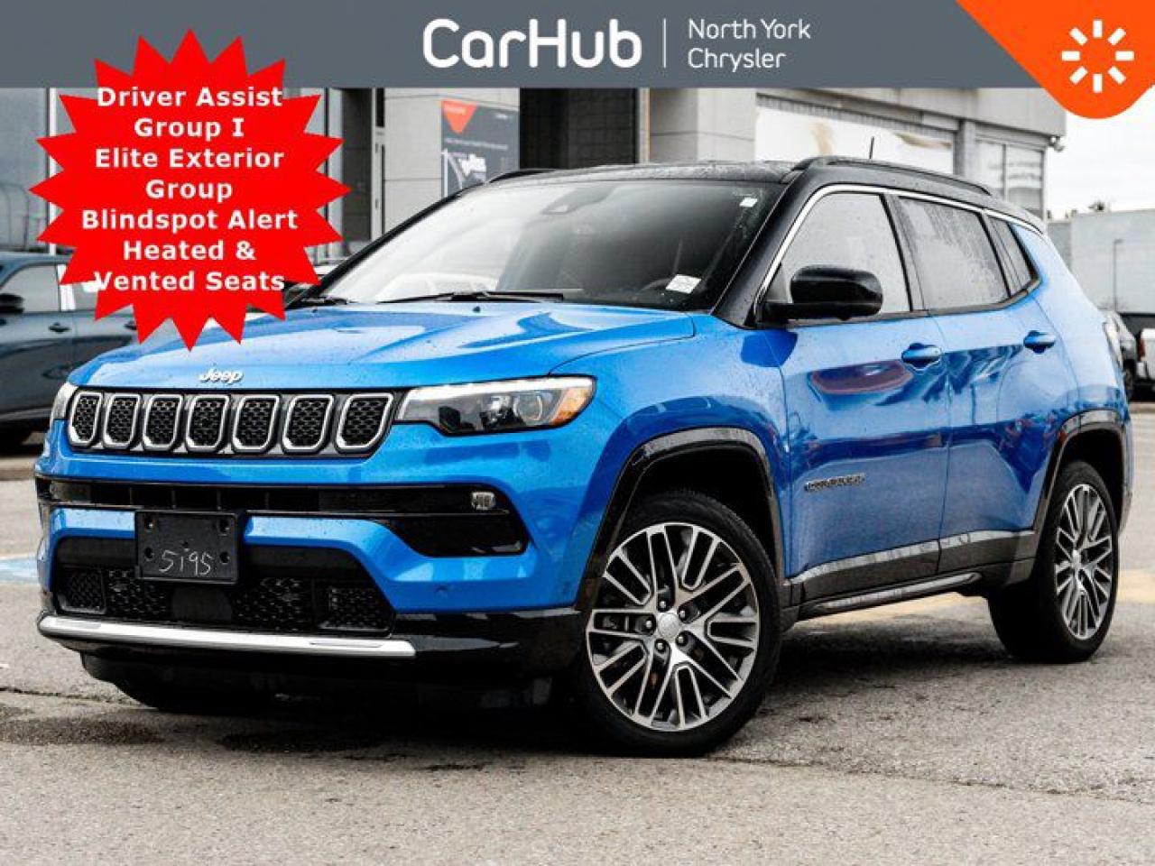 Used 2024 Jeep Compass Limited 4x4 Driver Assist Group I Elite Exterior Group Blindspot Alert Heated Vented Seats for sale in Thornhill, ON