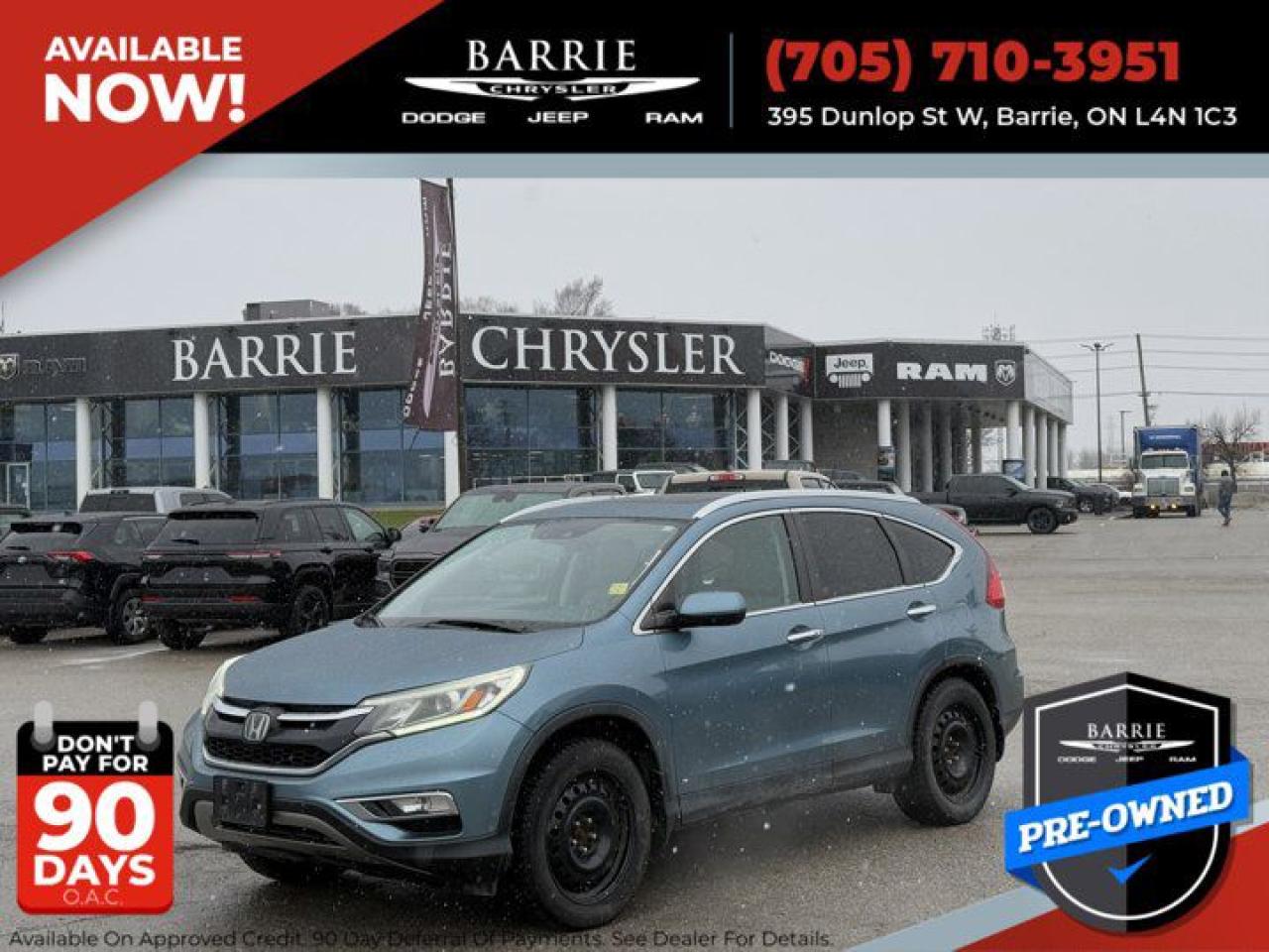 Used 2016 Honda CR-V Touring for sale in Barrie, ON