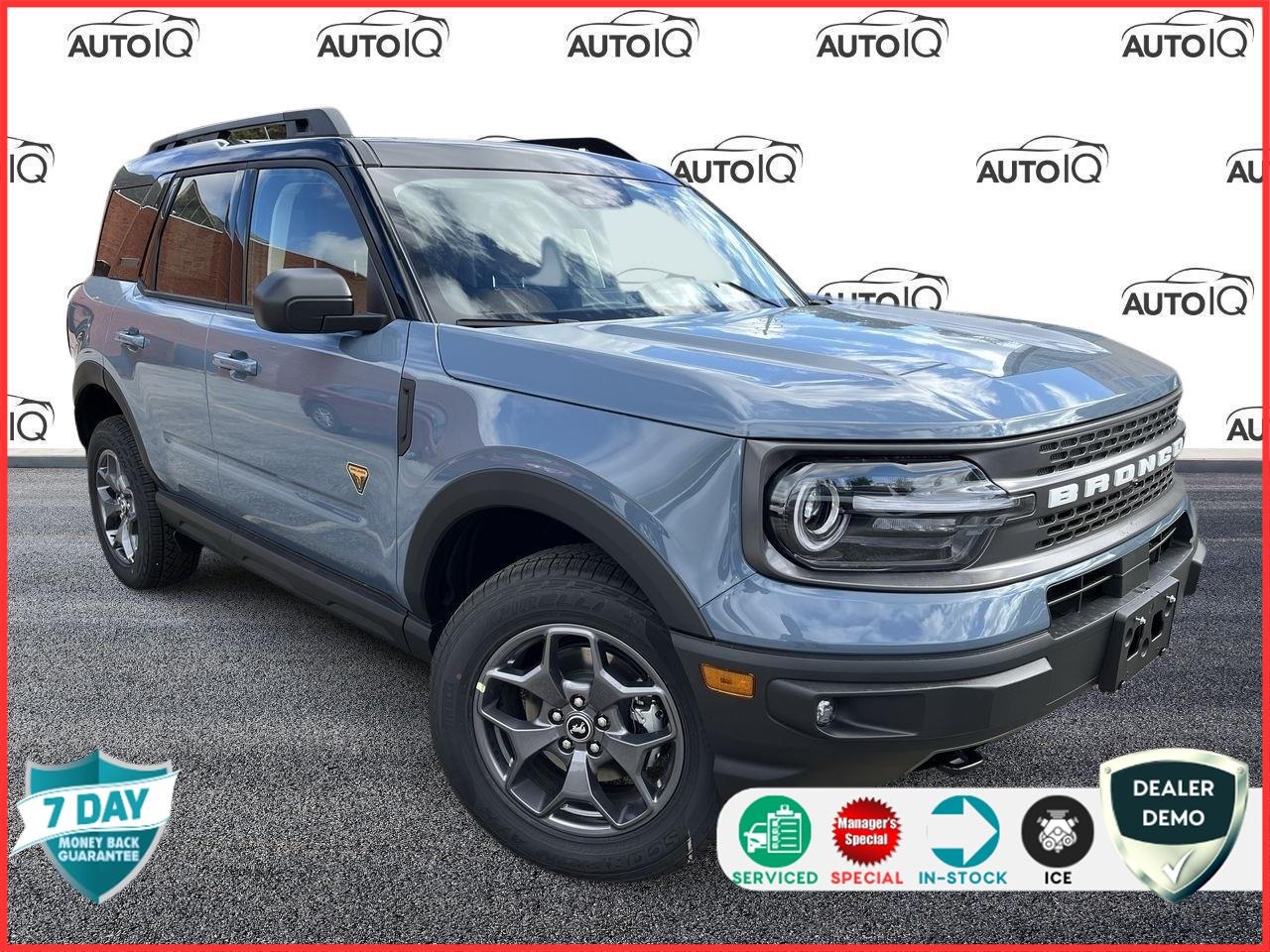 Used 2024 Ford Bronco Sport Badlands EQUIP GRP 400A | PWR MOONROOF | FORD CO-PILOT360 ASSIST+ | FLR LINERS | CLS II TOW PKG | CARGO MANAGEMENT | PREMIUM PKG | ROAST for sale in Oakville, ON