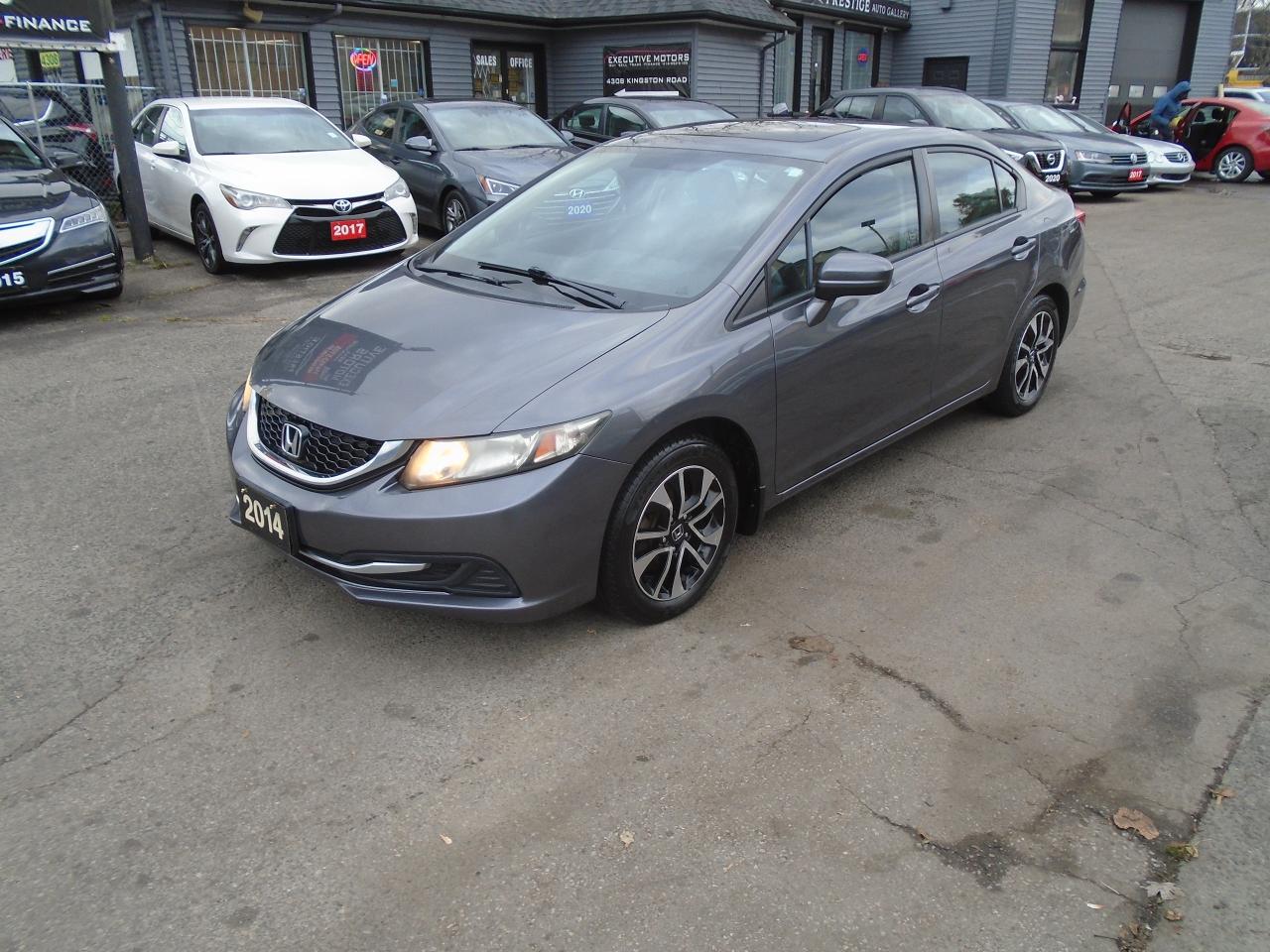 Used 2014 Honda Civic EX/ REAR CAM / SIDE CAM / ALLOYS/ PUSH START /MINT for sale in Scarborough, ON