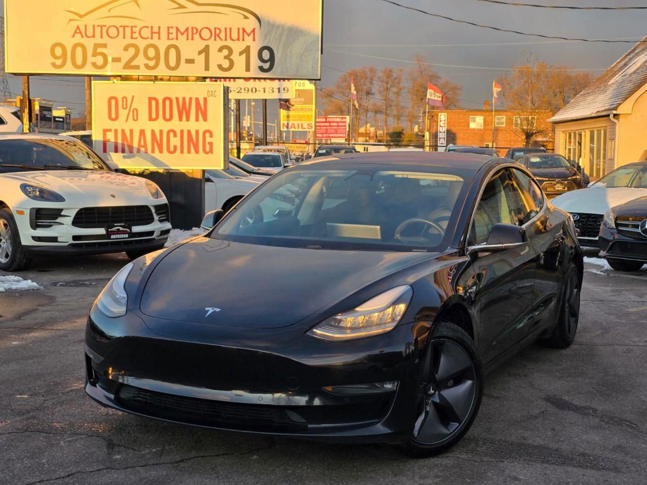 Used 2019 Tesla Model 3 Long Range / Leather / Navi / Pano Roof for sale in Mississauga, ON