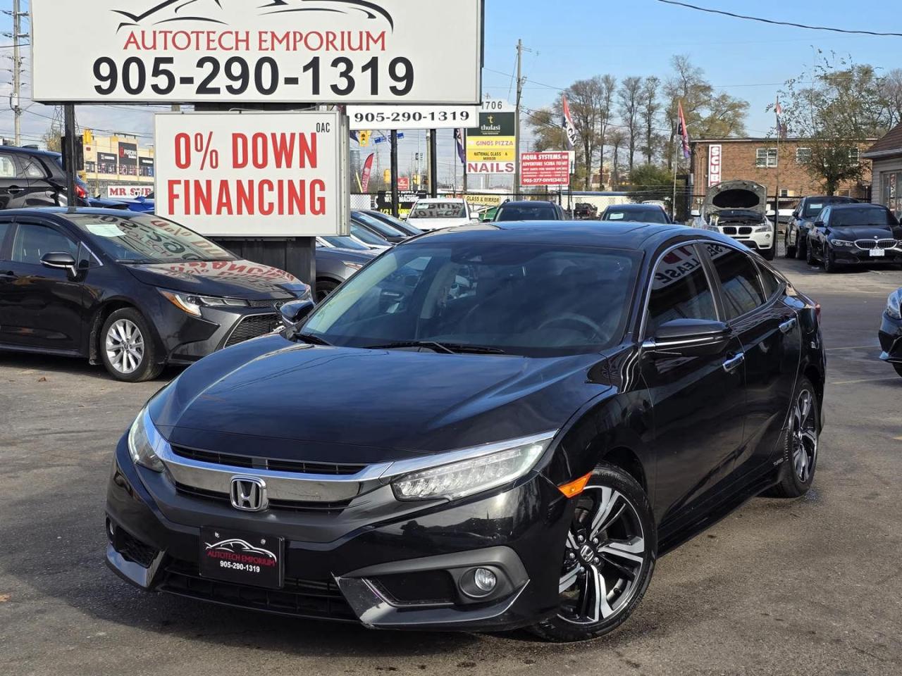 Used 2016 Honda Civic Touring *FULLY LOADED / Leather / Sunroof / Push Start for sale in Mississauga, ON