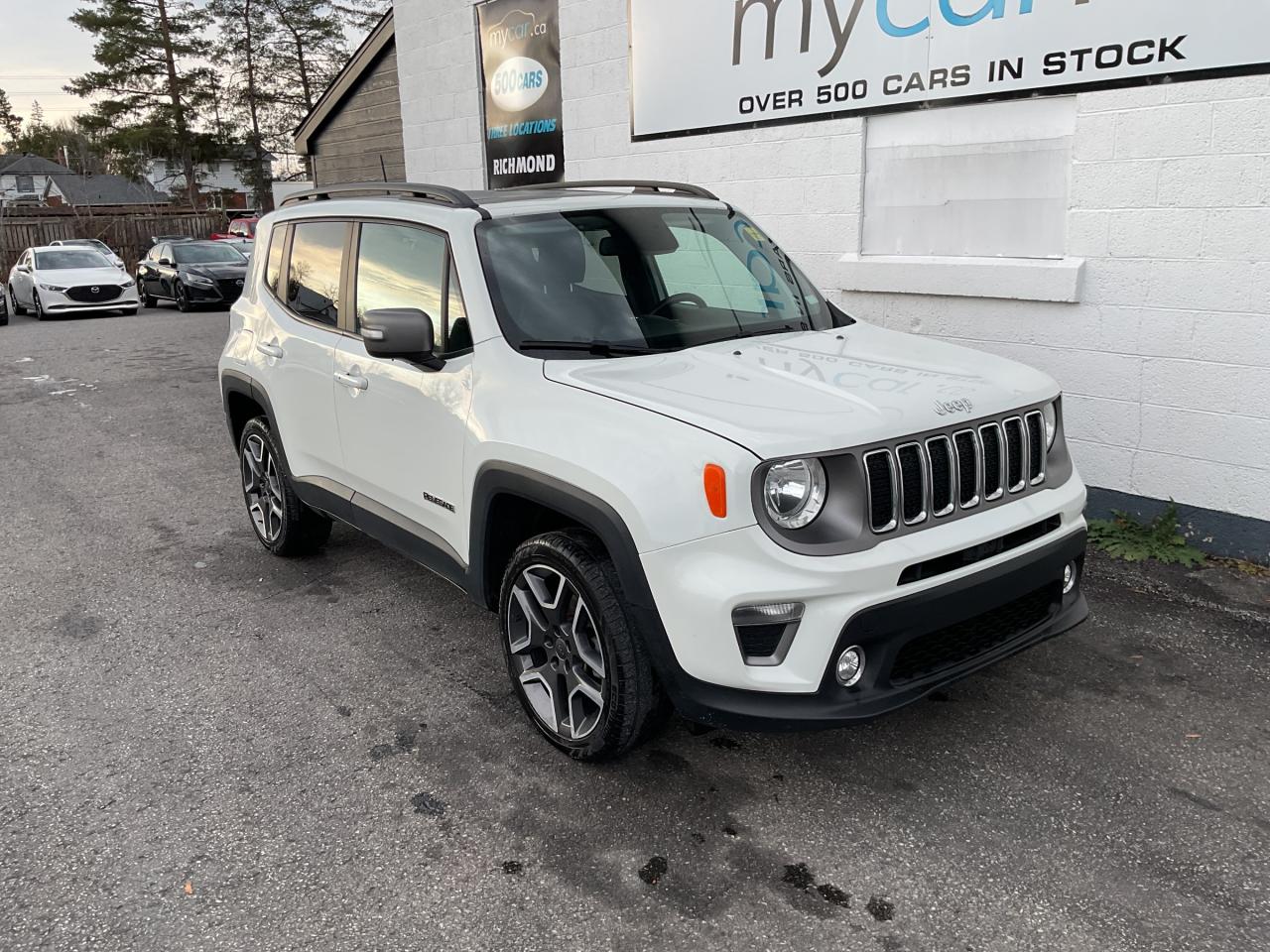 Used 2019 Jeep Renegade Limited 1.3L LIMITED EDITION!!!  SUNROOF. HEATED SEATS. LEATHER. NAV.  BACKUP CAM. BLUETOOTH. A/C. CRUISE. P for sale in North Bay, ON