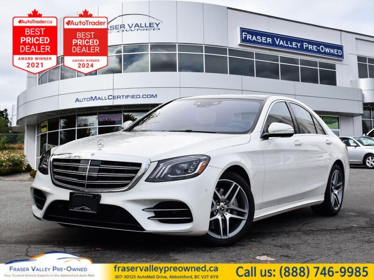 Used 2020 Mercedes-Benz S-Class 560 4MATIC SWB Sedan  Clean, Local! for sale in Abbotsford, BC