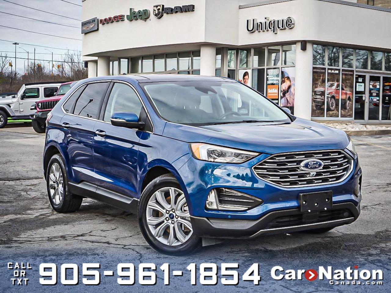 Used 2022 Ford Edge Titanium AWD| PANO ROOF| NAV| LEATHER| for sale in Burlington, ON