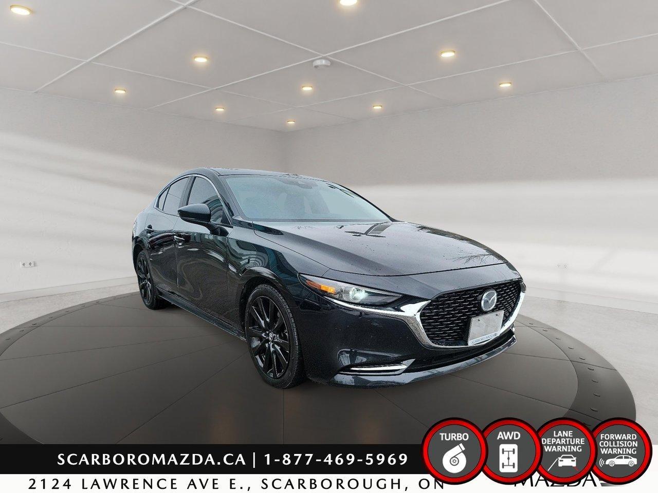 Used 2021 Mazda MAZDA3 TURBO|250HP|AWD|LEATHER|SUNROOF|CLEAN CARFAX for sale in Scarborough, ON