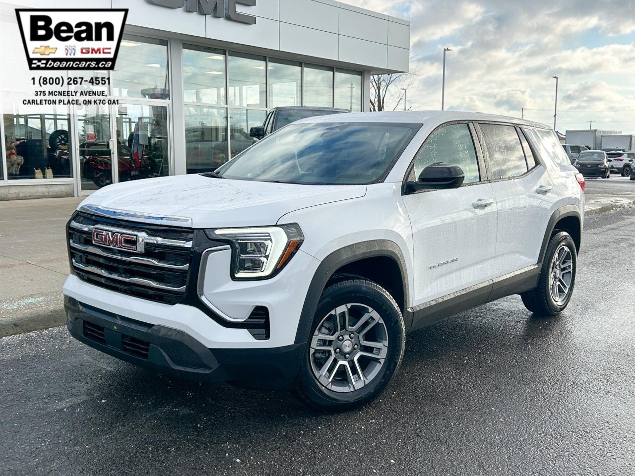 New 2025 GMC Terrain Elevation 1.5L 4 CYL WITH REMOTE START/ENTRY, HEATED SEATS, HEATED STEERING WHEEL, ADAPTIVE CRUISE CONTROL, HD REAR VIEW CAMERA, APPLE CARPLAY AND ANDROID AUTO for sale in Carleton Place, ON