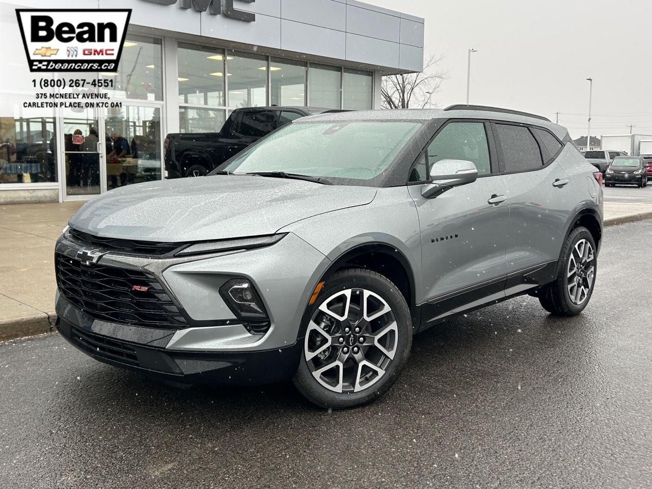 New 2025 Chevrolet Blazer RS 3.6L V6 WITH REMOTE START/ENTRY, HEATED SEATS, HEATED STEERING WHEEL, VENTILATED SEATS, SUNROOF, POWER LIFTGATE, HD REAR VISION CAMERA for sale in Carleton Place, ON