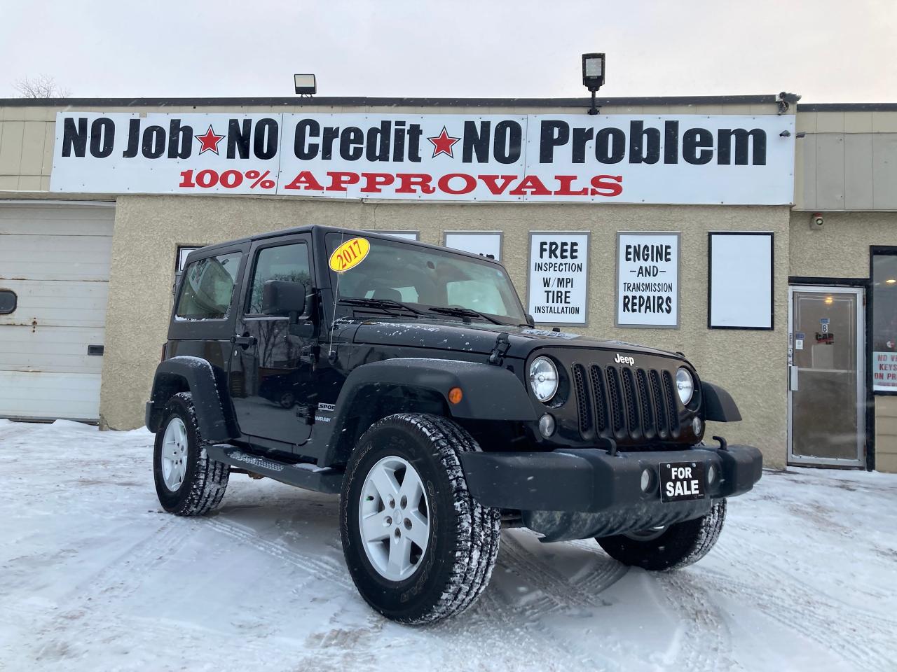 Used 2017 Jeep Wrangler 4WD 2dr Sport for sale in Winnipeg, MB