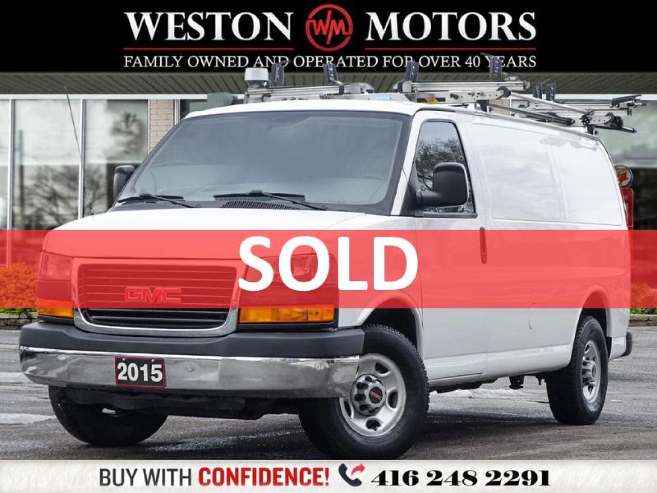 2015 GMC Savana 2500 SHELVING*4.8L*ROOF RACK*