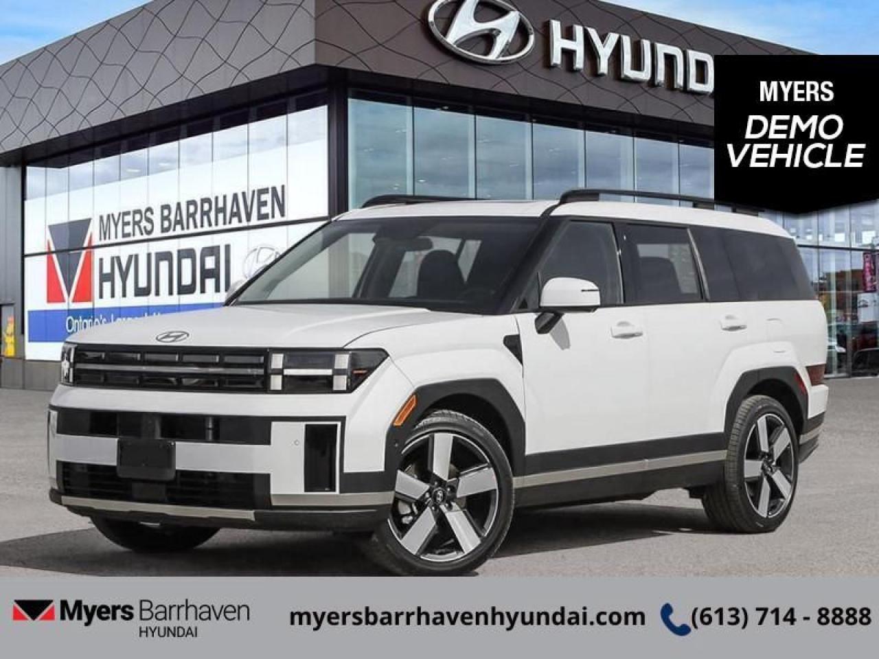 <b>Cooled Seats,  Navigation,  360 Camera,  Sunroof,  Heated Steering Wheel!</b><br> <br> <br> <br>  For adventure, readiness, and outstanding style, this 2025 Santa Fe is an easy choice. <br> <br>Refinement wrapped in ruggedness, capability married to style, and adventure ready attitude paired to a comfortable drive. These things make this 2025 Santa Fe an amazing SUV. If you need a ready to go SUV that makes every errand an adventure and makes every adventure a journey, this 2025 Santa Fe was made for you.<br> <br> This serenity SUV  has an automatic transmission and is powered by a  277HP 2.5L 4 Cylinder Engine.<br> <br> Our Santa Fes trim level is Luxury. This Santa FE Luxury steps things up with inbuilt navigation, ventilated and heated front seats, a dual panel sunroof and a 360 camera system. Also standard include a power liftgate for rear cargo access, a heated steering wheel, adaptive cruise control, and a 12.3-inch screen with Apple CarPlay and Android Auto. Safety features also include blind spot detection, lane keep assist with lane departure warning, front and rear parking sensors, and front and rear collision mitigation. This vehicle has been upgraded with the following features: Cooled Seats,  Navigation,  360 Camera,  Sunroof,  Heated Steering Wheel,  Power Liftgate,  Adaptive Cruise Control.  This is a demonstrator vehicle driven by a member of our staff and has just 4173 kms.<br><br> <br/> See dealer for details. <br> <br> o~o