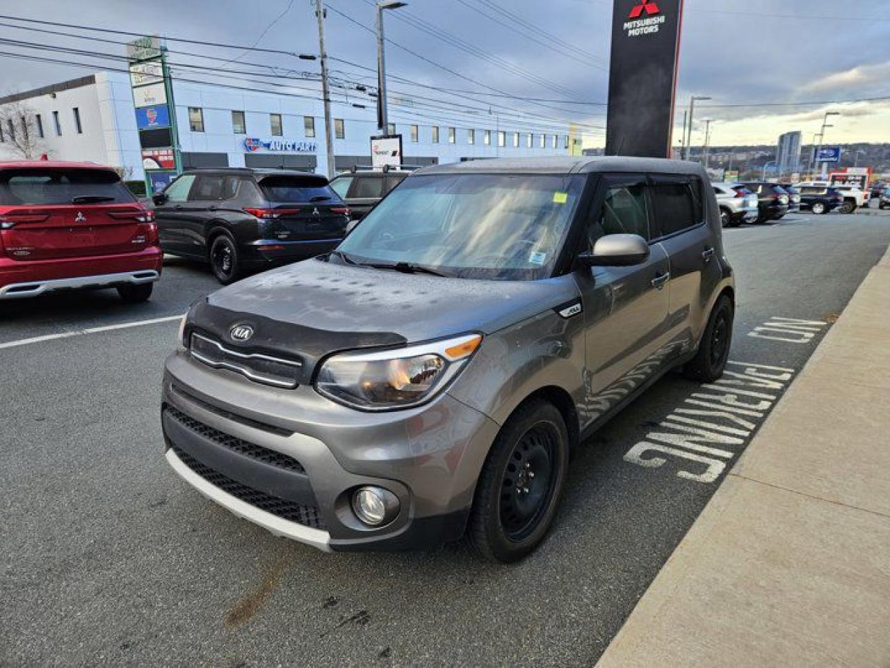 IM A SOULLLLLL MAN2019 Kia Soul EX 4-Wheel Disc Brakes, Air Conditioning, Alloy wheels, Brake assist, Driver door bin, Dual front impact airbags, Dual front side impact airbags, Electronic Stability Control, Front anti-roll bar, Front Bucket Seats, Front reading lights, Heated front seats, Illuminated entry, Leather steering wheel, Outside temperature display, Overhead airbag, Power steering, Rear window defroster, Remote keyless entry, Speed-sensing steering, Split folding rear seat, Steering wheel mounted audio controls, Telescoping steering wheel, Trip computer.Bright Silver 2019 Kia Soul EX FWD 6-Speed Automatic I4Steele Mitsubishi has the largest and most diverse selection of preowned vehicles in HRM. Buy with confidence, knowing we use fair market pricing guaranteeing the absolute best value in all of our pre owned inventory!Steele Auto Group is one of the most diversified group of automobile dealerships in Canada, with 60 dealerships selling 29 brands and an employee base of well over 2300. Sales are up over last year and our plan going forward is to expand further into Atlantic Canada and the United States furthering our commitment to our Canadian customers as well as welcoming our new customers in the USA.Reviews:* Soul owners commonly report solid overall value, a good level of feature content for their dollars, punchy performance from the Souls higher-output engines, and a very easy-to-drive character, backed by easy maneuverability, entry, and exit. Outward visibility and a commanding driving position are also appreciated, as is cargo space and flexibility. Source: autoTRADER.ca