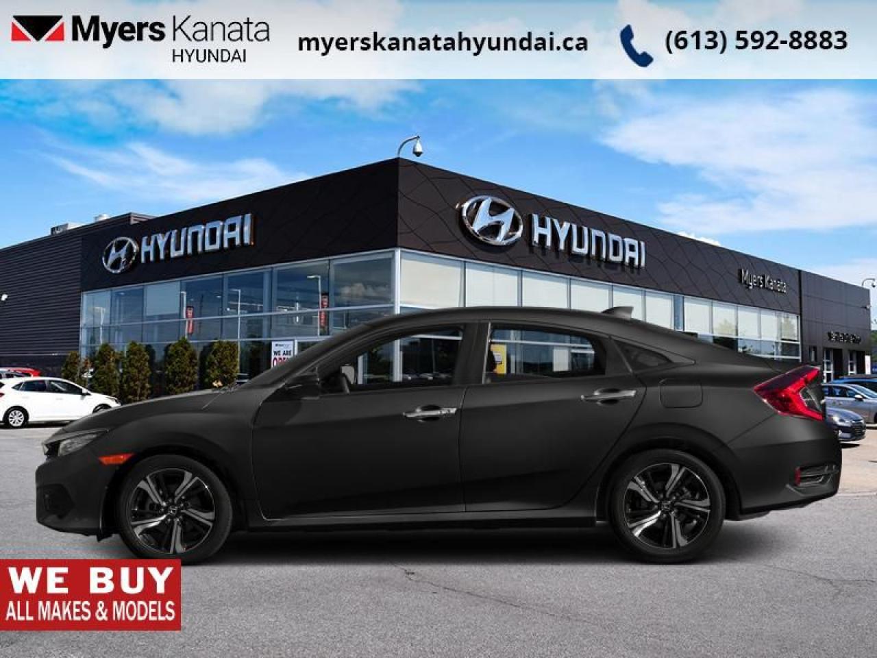 Used 2017 Honda Civic Sedan Touring  - Leather Seats - $66.26 /Wk for sale in Kanata, ON