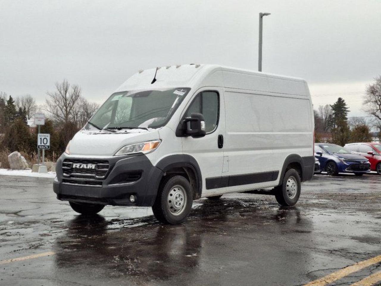 Used 2023 RAM Cargo Van ProMaster | High Roof | 136 WB | Hitch | Cruise | Power Folding Mirrors | Cargo Partition | CarPlay + Android for sale in Guelph, ON