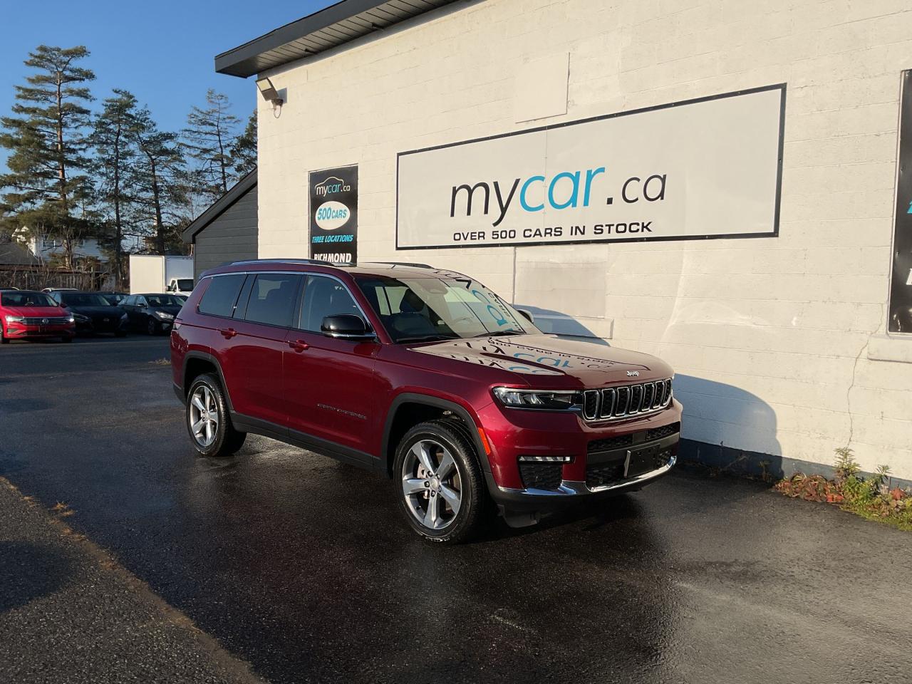 Used 2022 Jeep Grand Cherokee L Limited 3.6L LIMITED!!! SUNROOF. HEATED SEATS. LEATHER. NAV. BACKUP CAM. BLUETOOTH. A/C. CRUISE. PWR GROUP. for sale in Kingston, ON