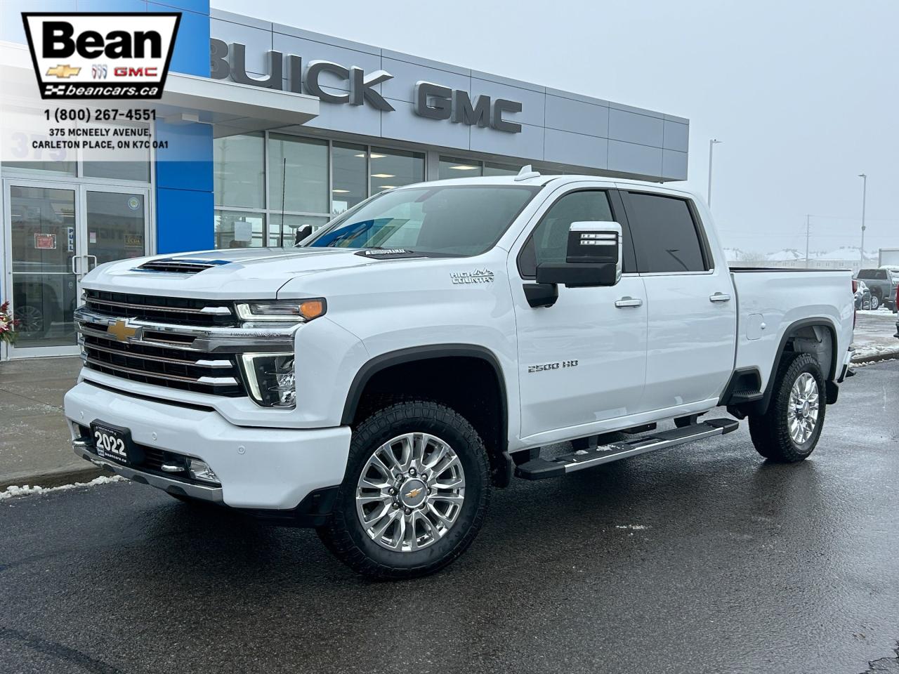 Used 2022 Chevrolet Silverado 2500 HD High Country DURAMAX 6.6L WITH REMOTE START/ENTRY, HEATED SEATS, HEATED STEERING WHEEL, VENTILATED SEATS, HD SURROUND VISION, WIRELESS CHARGING, APPLE CARPLAY AND ANDROID AUTO for sale in Carleton Place, ON