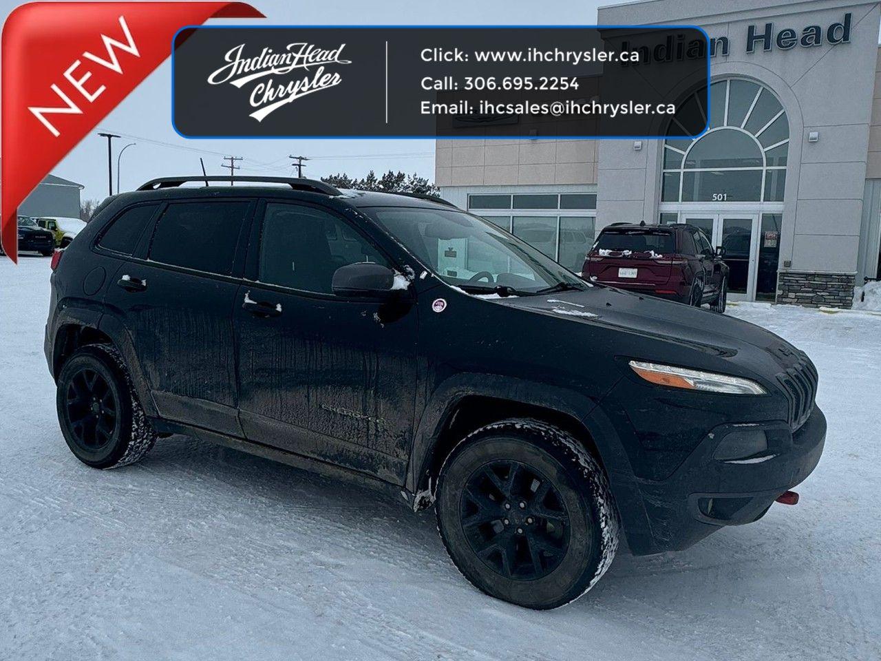 Used 2018 Jeep Cherokee Trailhawk -  Leather Seats for sale in Indian Head, SK