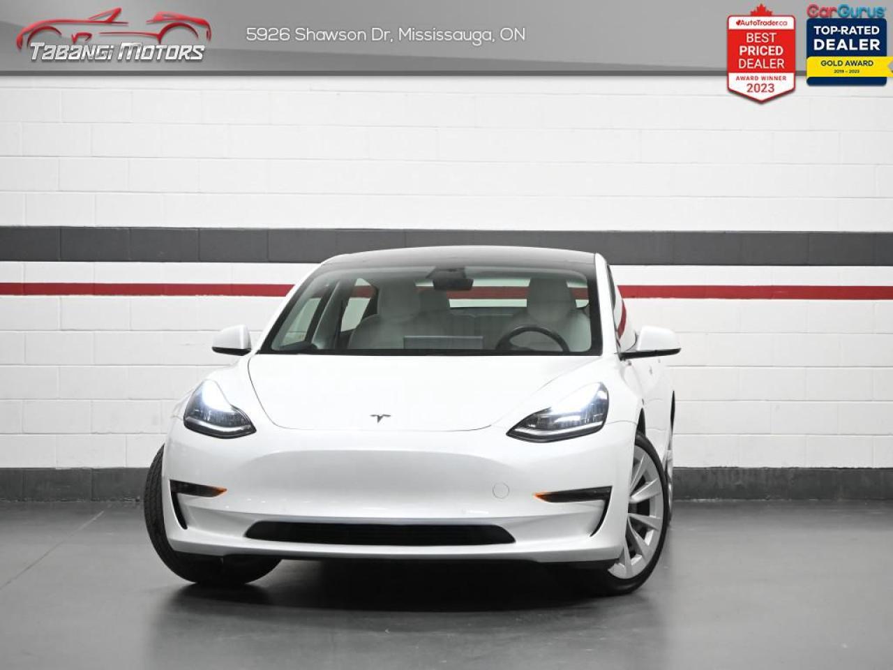 Used 2021 Tesla Model 3 Standard Range Plus  No Accident  White Leather Autopilot Navigation Glass Roof for sale in Mississauga, ON