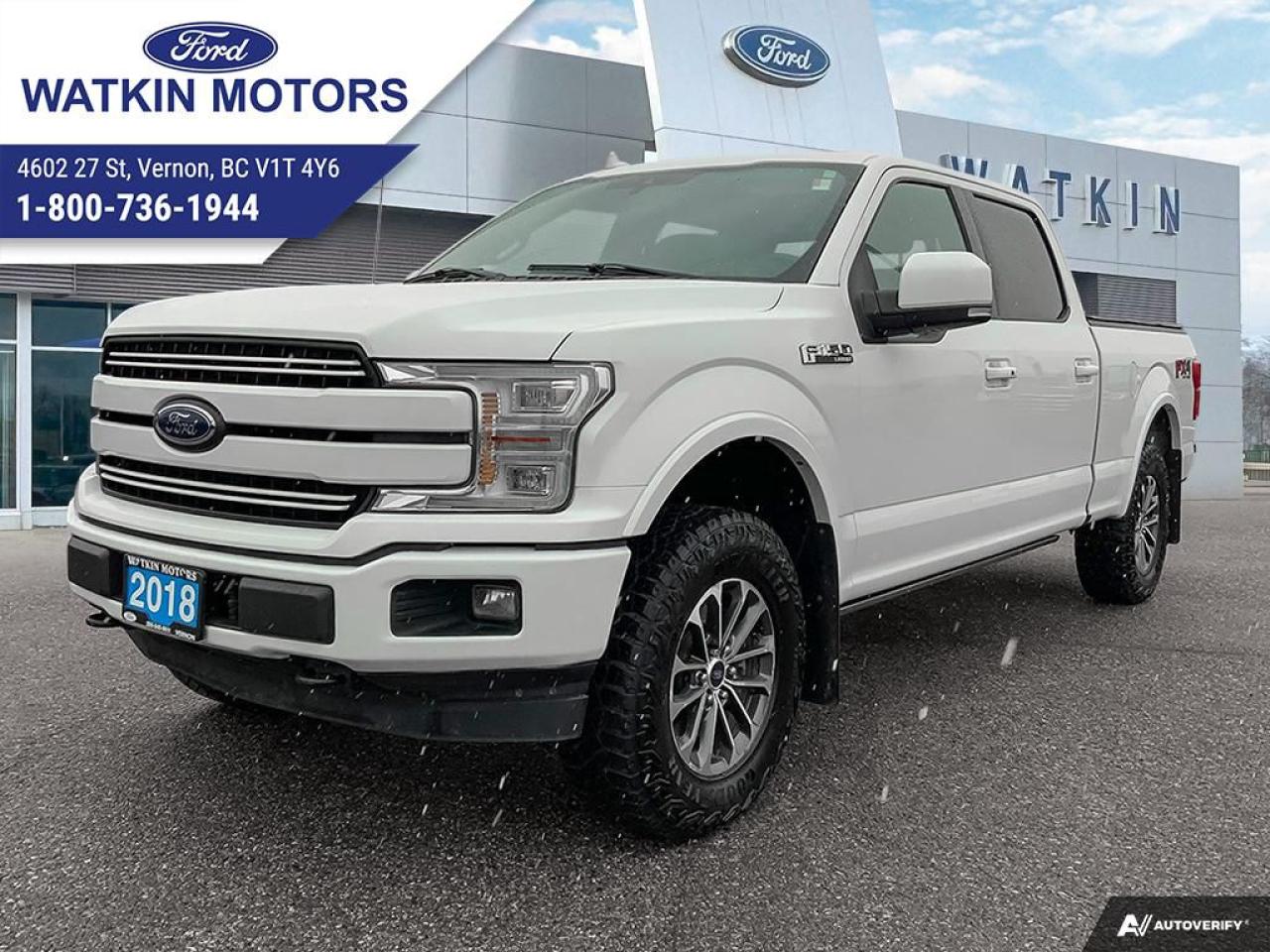 Used 2018 Ford F-150 Supercrew 4x4 LARIAT for sale in Vernon, BC