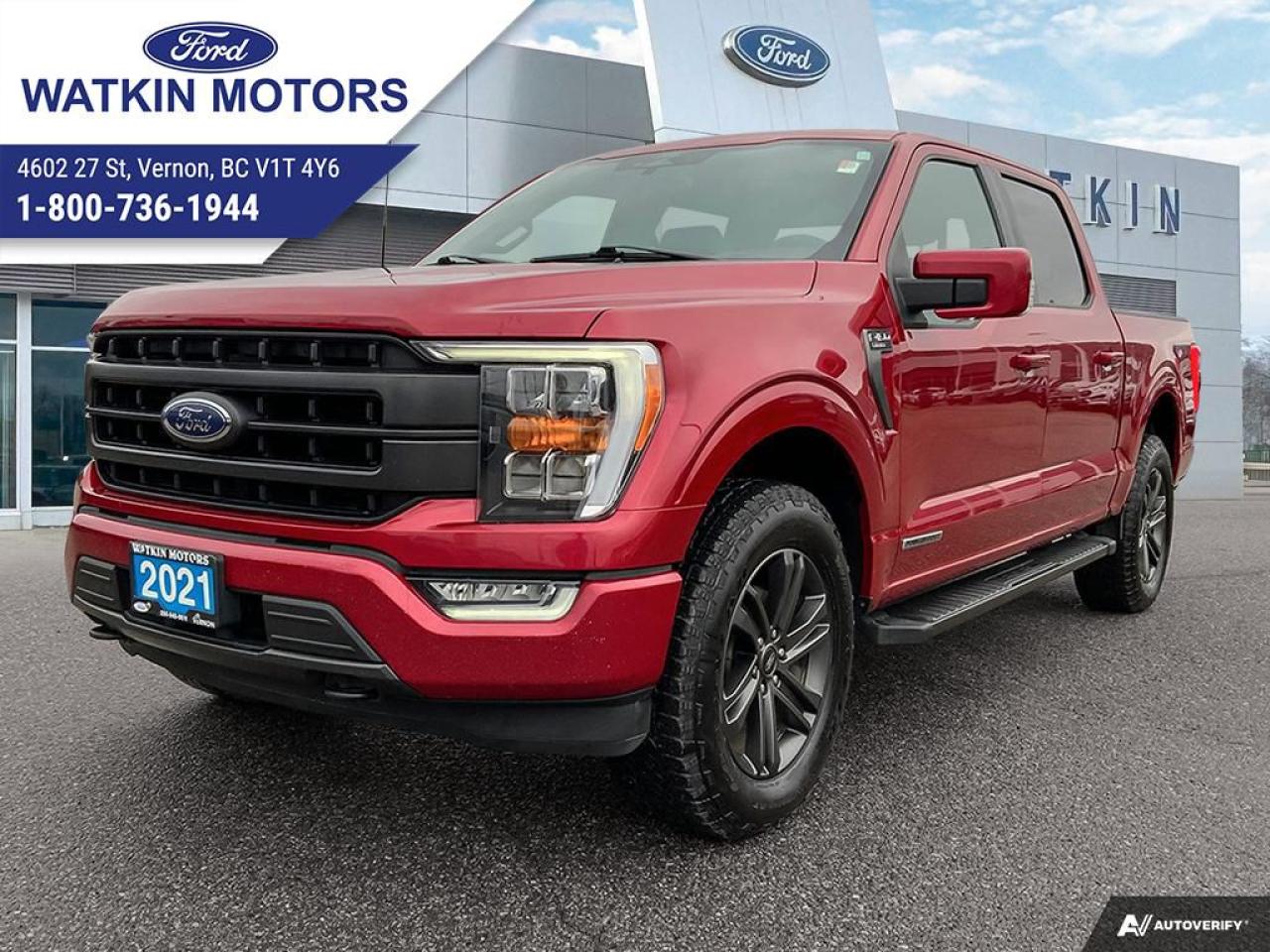 Used 2021 Ford F-150 Supercrew 4x4 LARIAT for sale in Vernon, BC