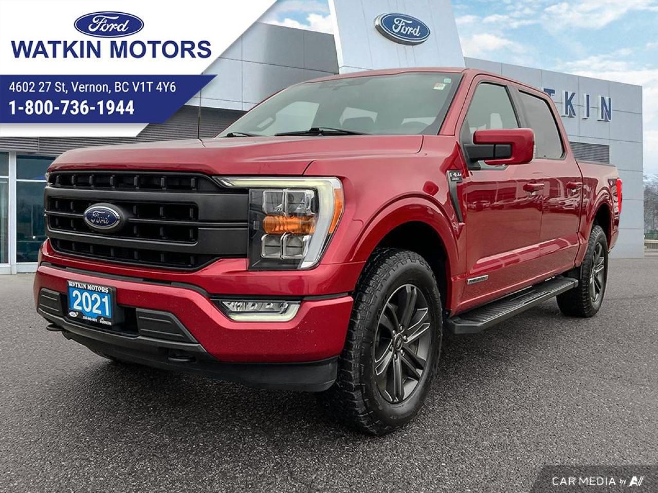 Used 2021 Ford F-150 Supercrew 4x4 LARIAT for sale in Vernon, BC