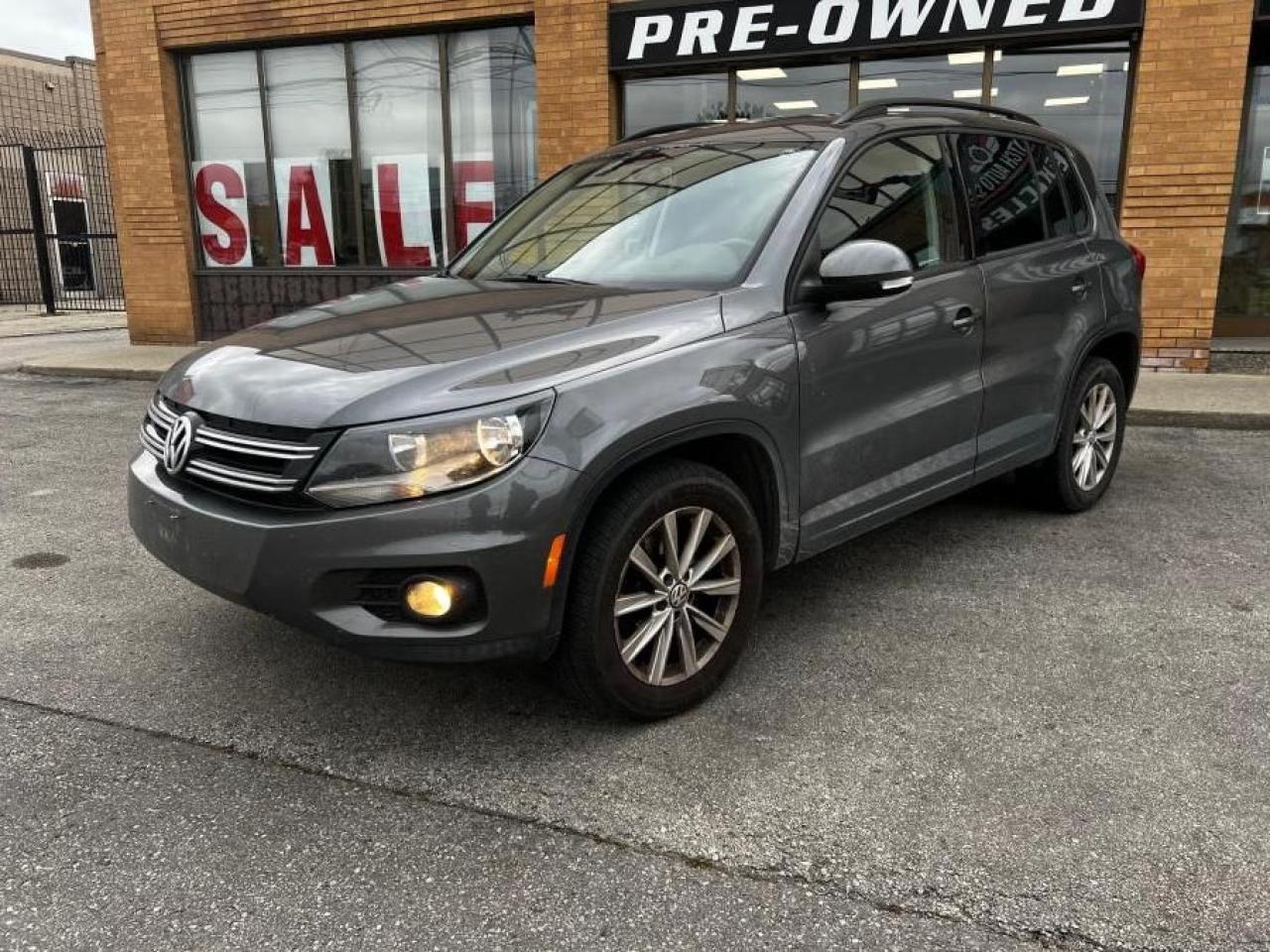 !!COMING SOON WILL BE DETAILED!!<br><br>2013 Volkswagen Tiguan COMFORTLINE - 2.0 TSI<br>FWD<br>Leather<br>Panoramic Sunroof<br><br>Topnotch Auto Sales is a well established dealer, being in business for well over 14 years. We pride ourselves on how we maintain relationships with our clients, making customer service our first priority. We always aim to keep our large indoor showroom stocked with a diverse inventory, containing the right car for any type of customer. If financing is needed, we provide on-the-spot financing on all vehicle makes and models. We welcome you to give us a call at 416-879-7113, take a look online at tnautosalesinc.com, or come to our establishment at 5161 Steeles Ave W, North York, to take a look at what we have. Looking forward to seeing you!