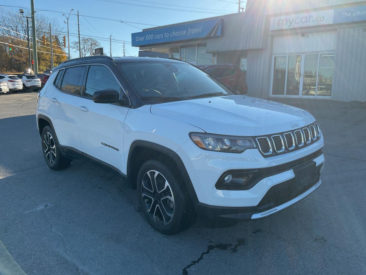 Used 2023 Jeep Compass Limited 2L LIMITED 4X4!!! HEATED SEATS. LEATHER. BACKUP CAM. BLUETOOTH. A/C. CRUISE. PWR GROUP. PERFECT FOR YOU!!! for sale in Kingston, ON