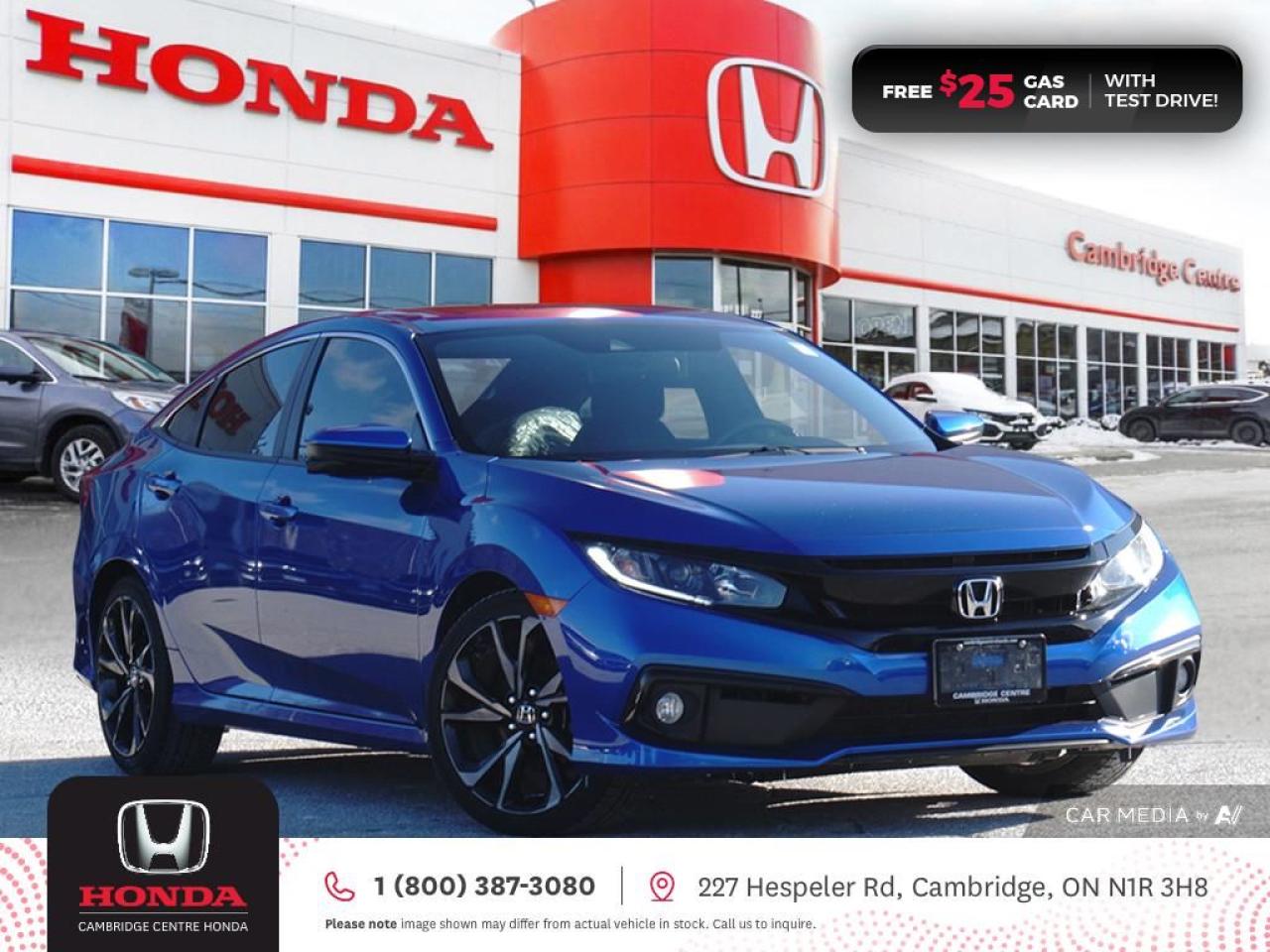 Used 2021 Honda Civic Sport HONDA SENSING TECHNOLOGIES | REMOTE STARTER | APPLE CARPLAY™/ANDROID AUTO™ for sale in Cambridge, ON