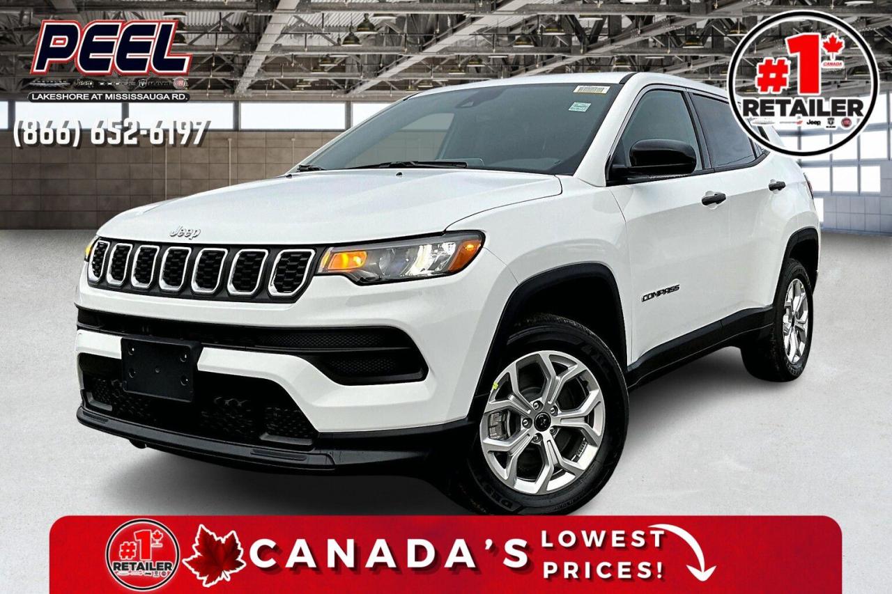 New 2025 Jeep Compass SPORT 4X4 | Htd Seats | carplay | 8.4