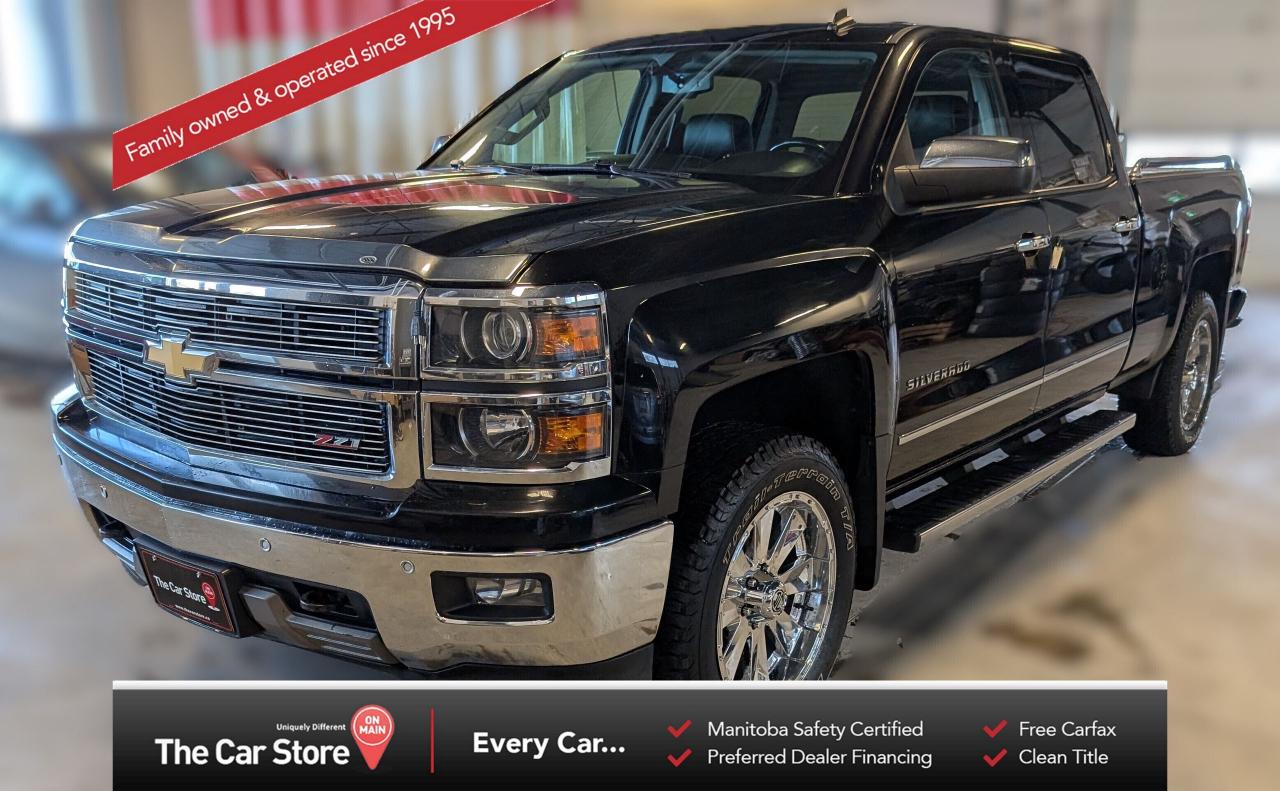 Used 2014 Chevrolet Silverado 1500 4WD Crew 153.0 LTZ w-2LZ Local/Tonneau Cover for sale in Winnipeg, MB