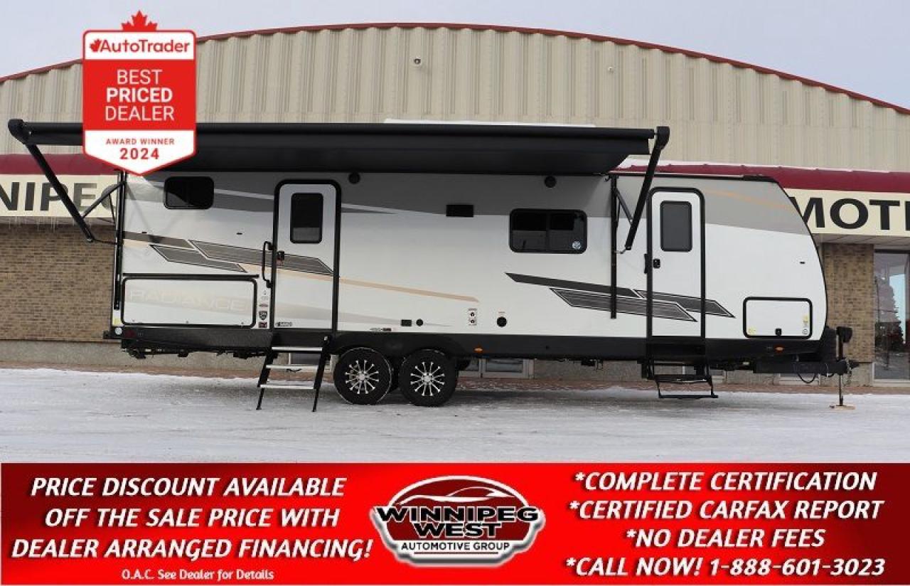 Used 2023 CRUISER RADIANCE SERIES 22 RBDS TRAVEL TRAILER R-28BH 33 FT BUNKS, SLEEP 10, LUXURY & STILL NEW!! for sale in Headingley, MB