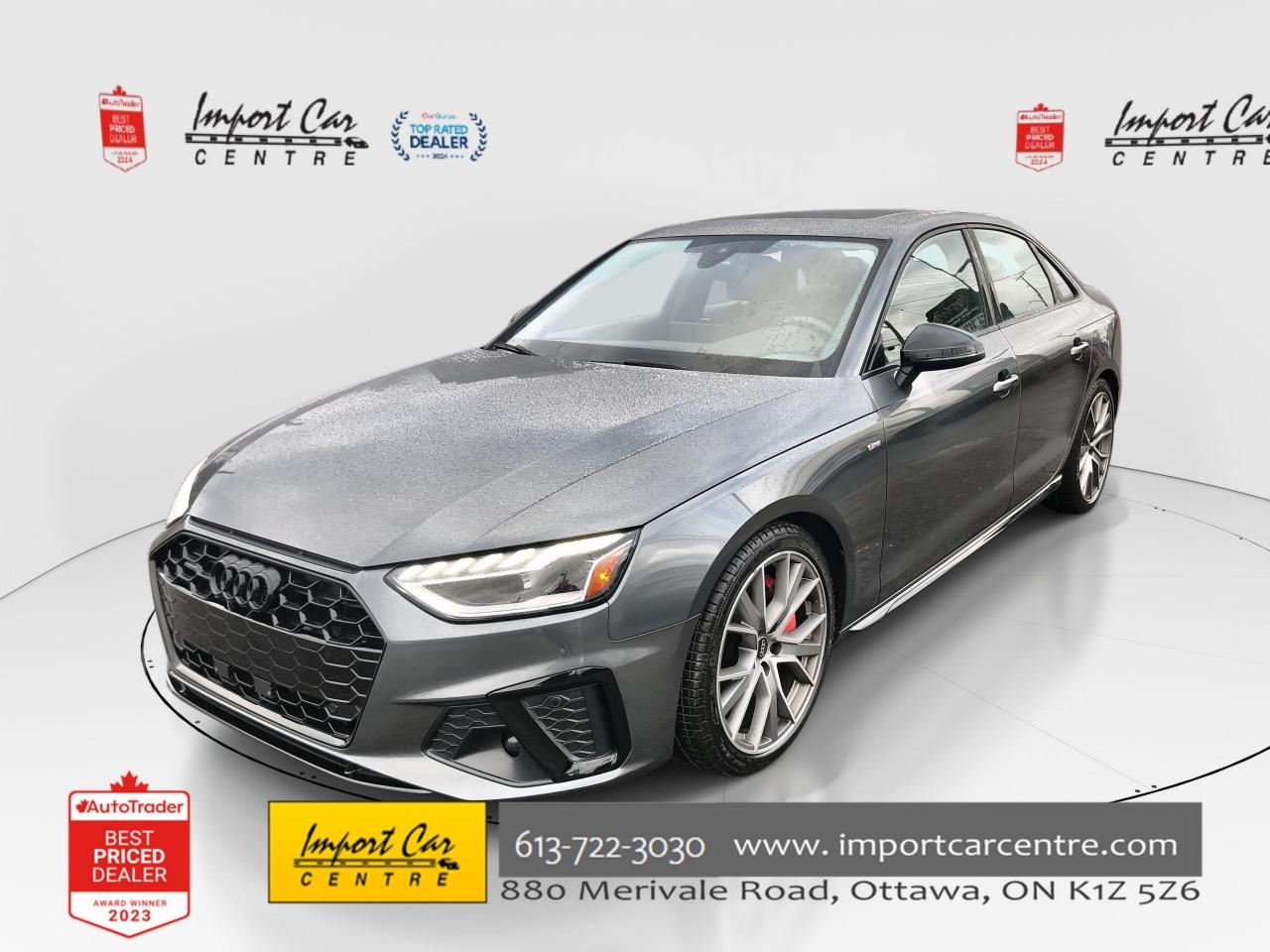 Used 2023 Audi A4 45 Progressiv S LINE COMPETITION, LEATHER, ROOF, N for sale in Ottawa, ON