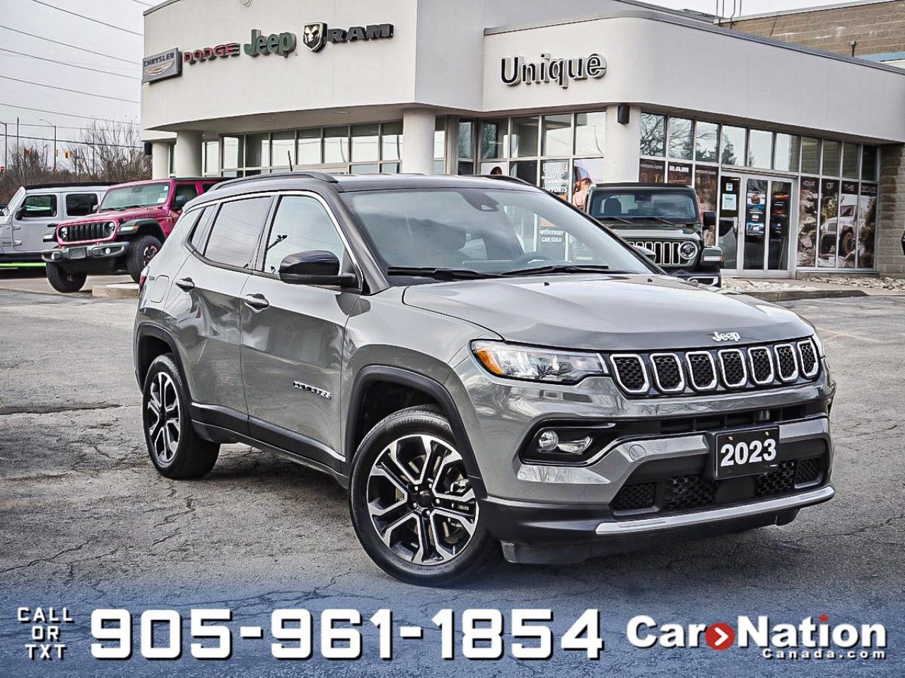 Used 2023 Jeep Compass Limited 4x4| LEATHER| HEATED SEATS & WHEEL| for sale in Burlington, ON