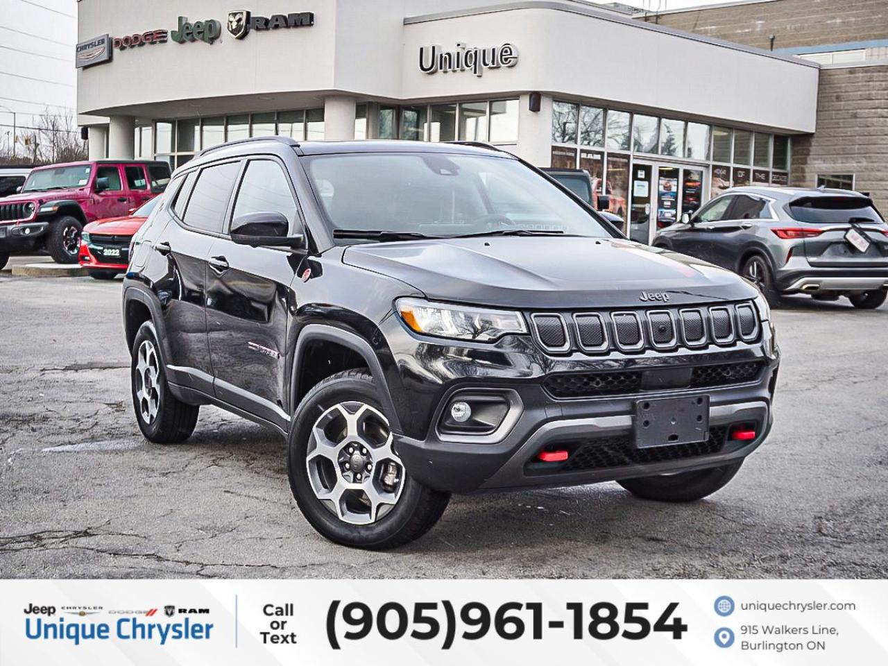 Used 2022 Jeep Compass Trailhawk 4x4| PANO ROOF| NAV| DRIVER ASSIST GRP| for sale in Burlington, ON