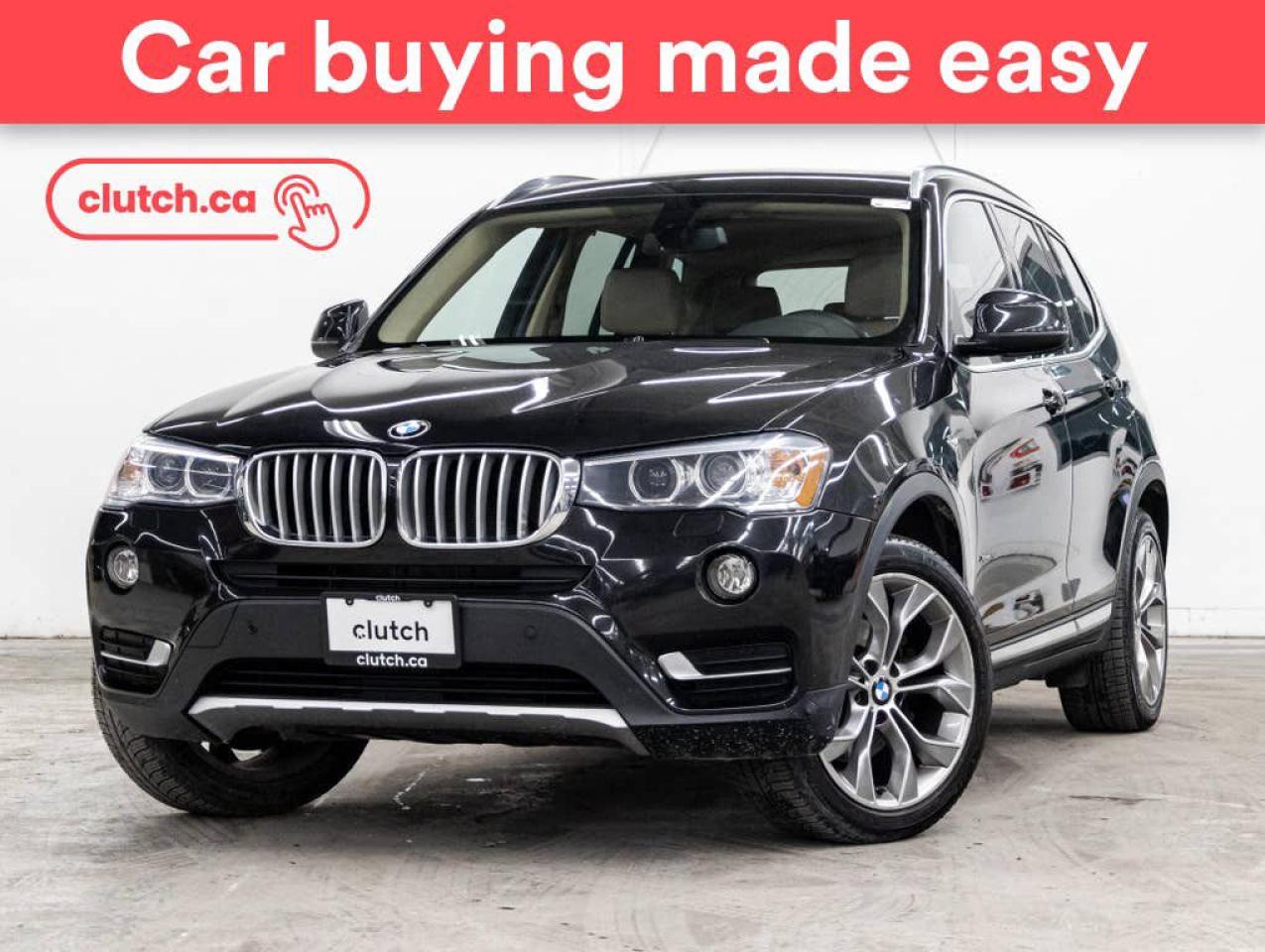 Used 2017 BMW X3 xDrive28i AWD w/ Panoramic Sunroof, Dual Zone A/C, Panoramic Sunroof for sale in Toronto, ON