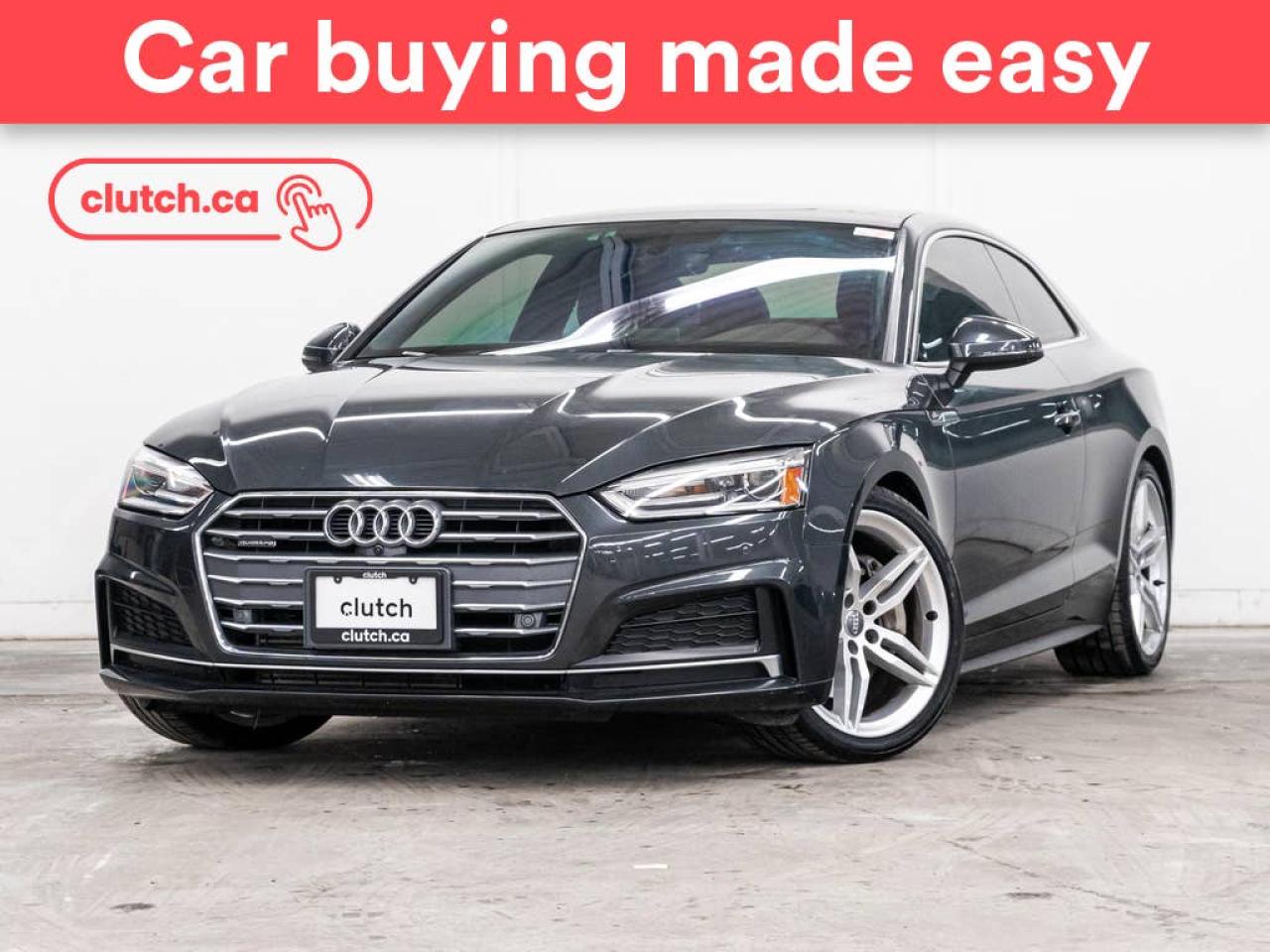 Used 2018 Audi A5 Progressiv AWD w/ Apple CarPlay, Tri Zone A/C, Power Sunroof for sale in Toronto, ON