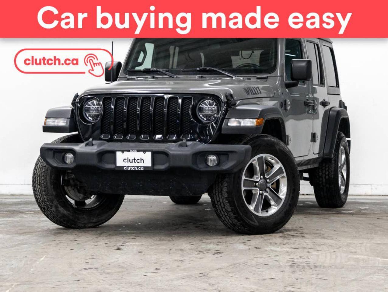 Used 2020 Jeep Wrangler Unlimited Willys 4X4 w/ Rearview Camera, Cruise Control, A/C for sale in Toronto, ON